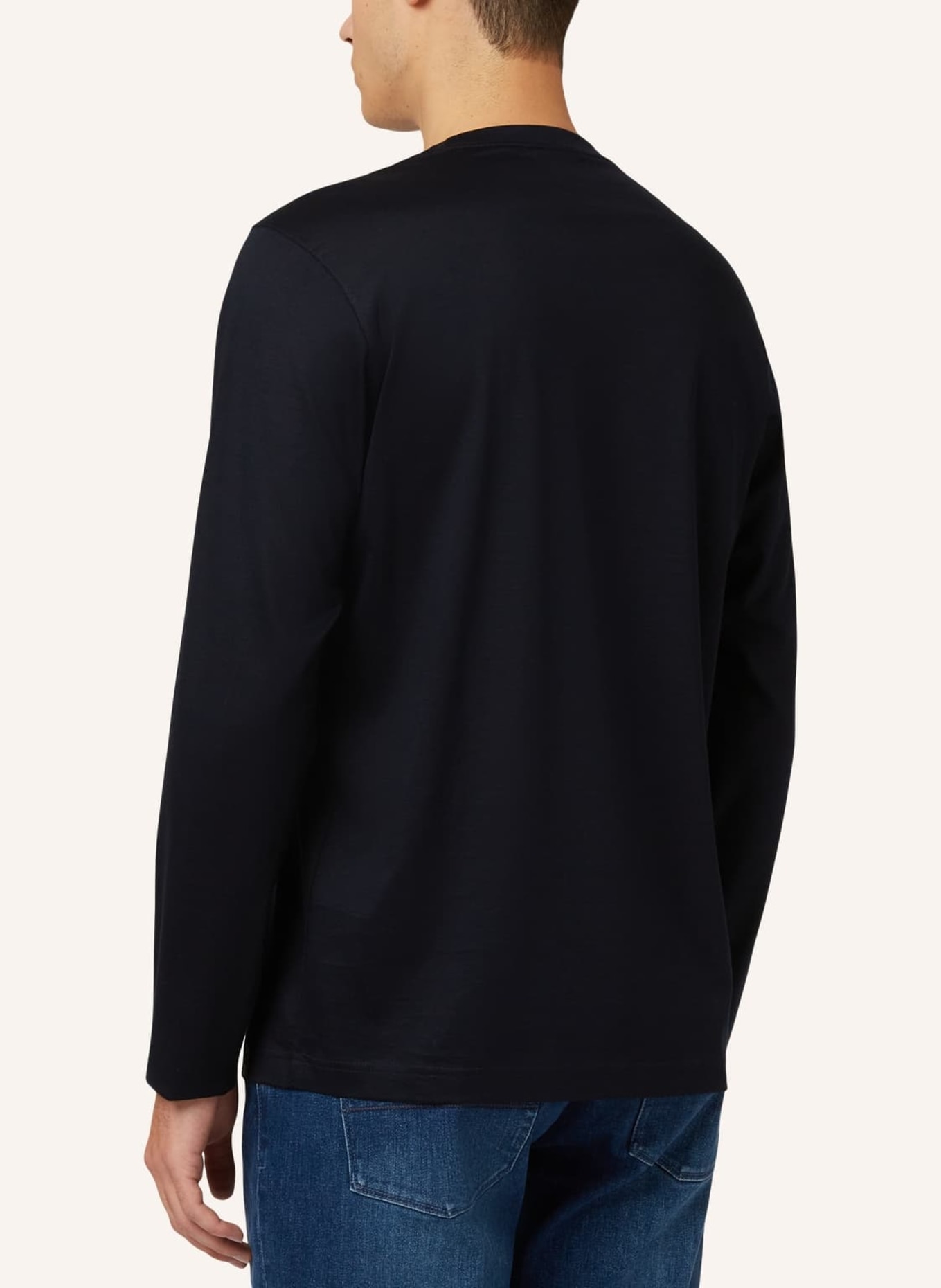 BOGGI MILANO Longsleeve, Farbe: BLAU (Bild 2)