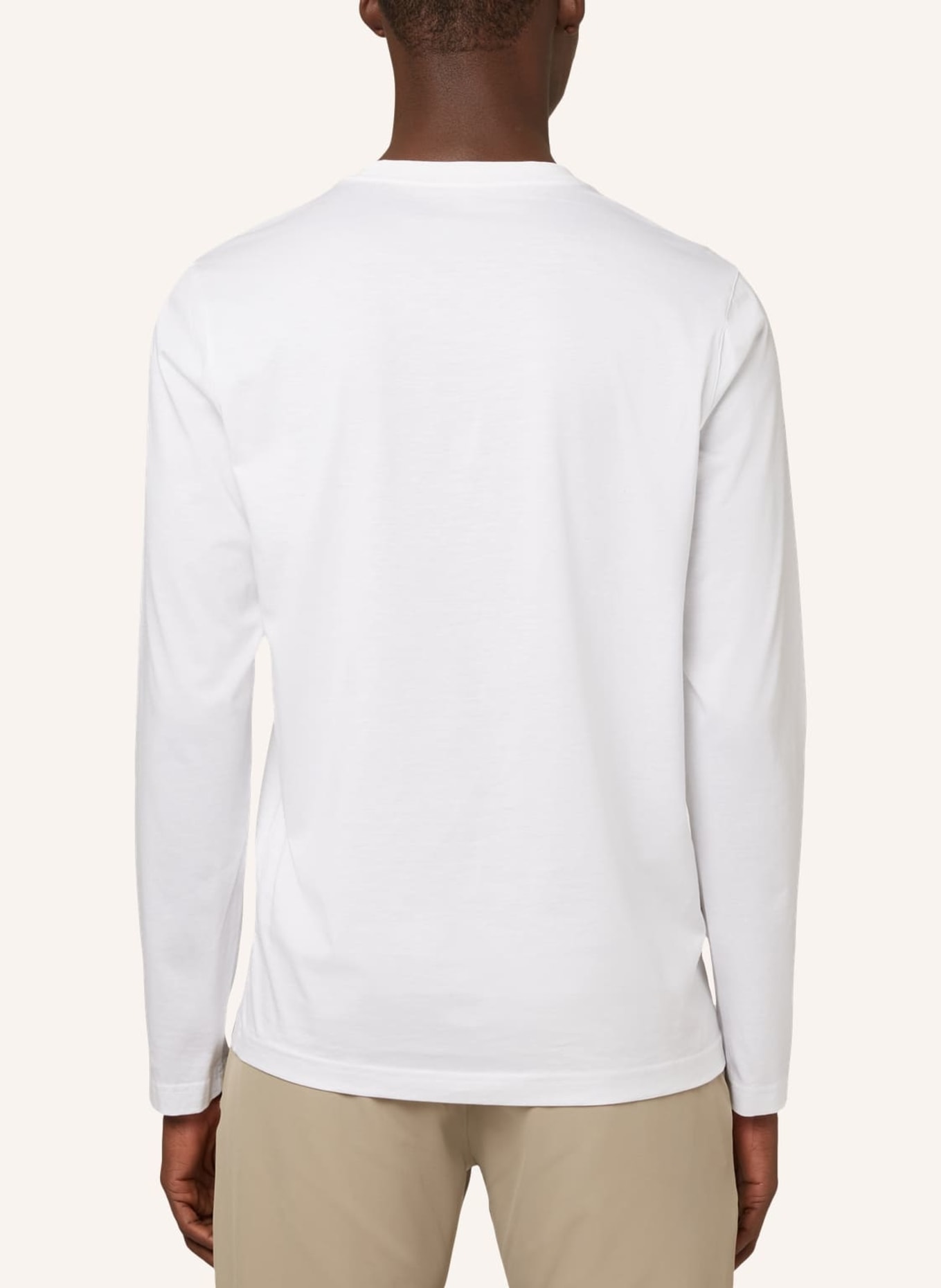 BOGGI MILANO Longsleeve, Farbe: WEISS (Bild 2)