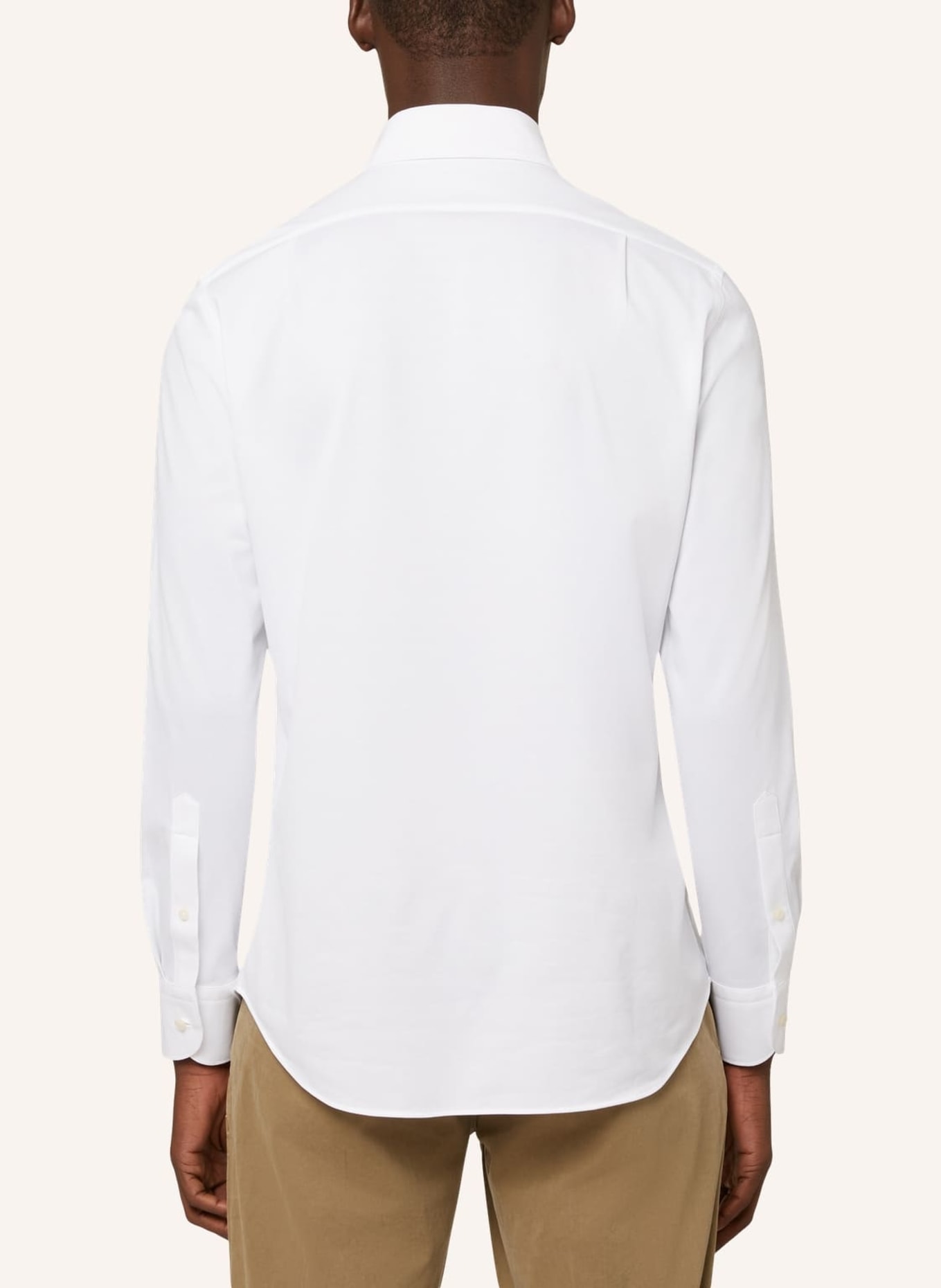 BOGGI MILANO Jersey-Polohemd Regular Fit, Farbe: WEISS (Bild 2)