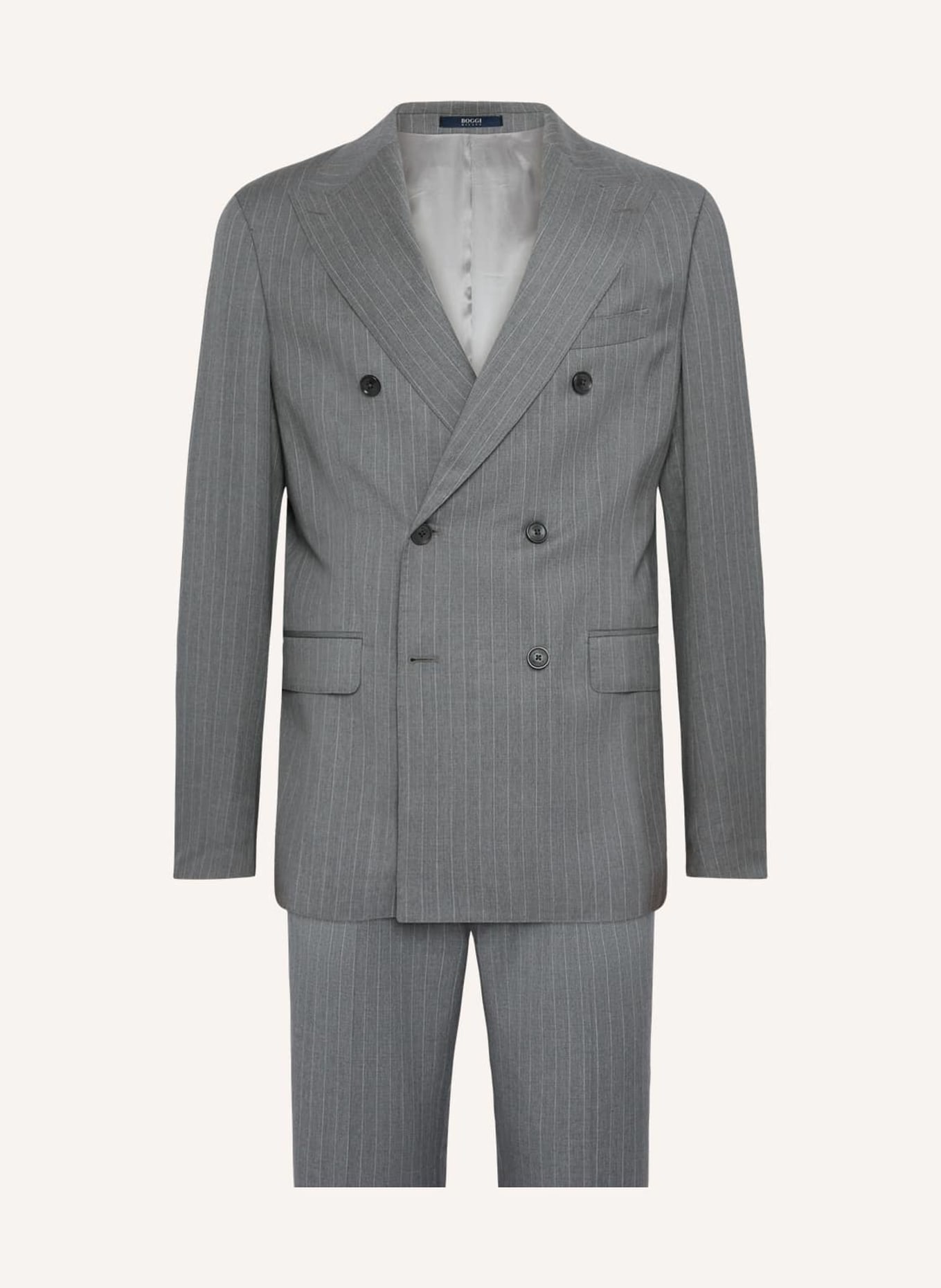 BOGGI MILANO Anzug Regular Fit, Farbe: GRAU (Bild 1)