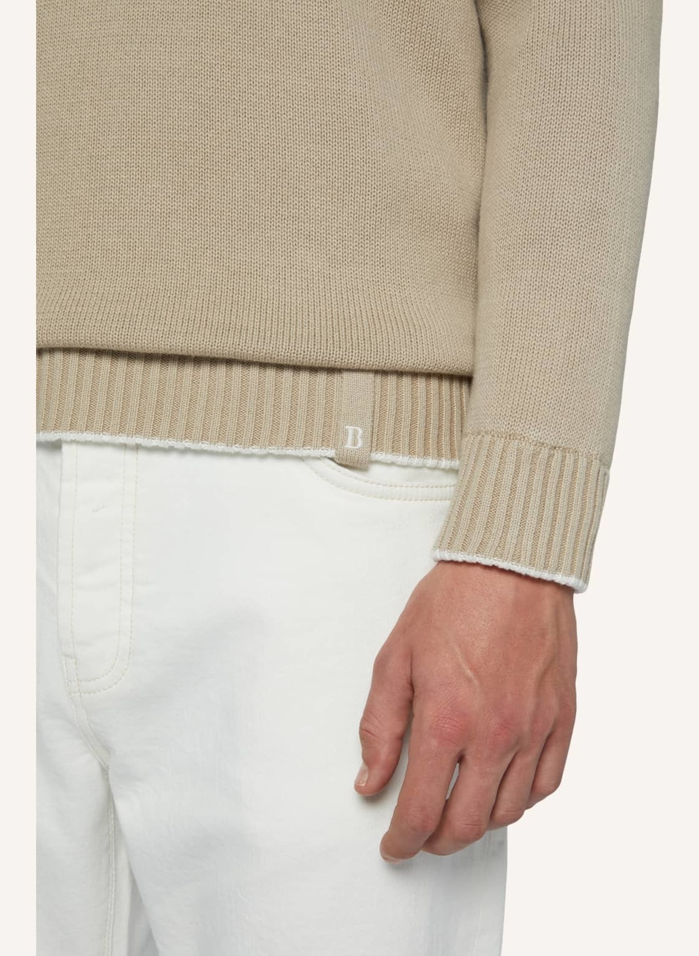 BOGGI MILANO Pullover, Farbe: BEIGE (Bild 3)
