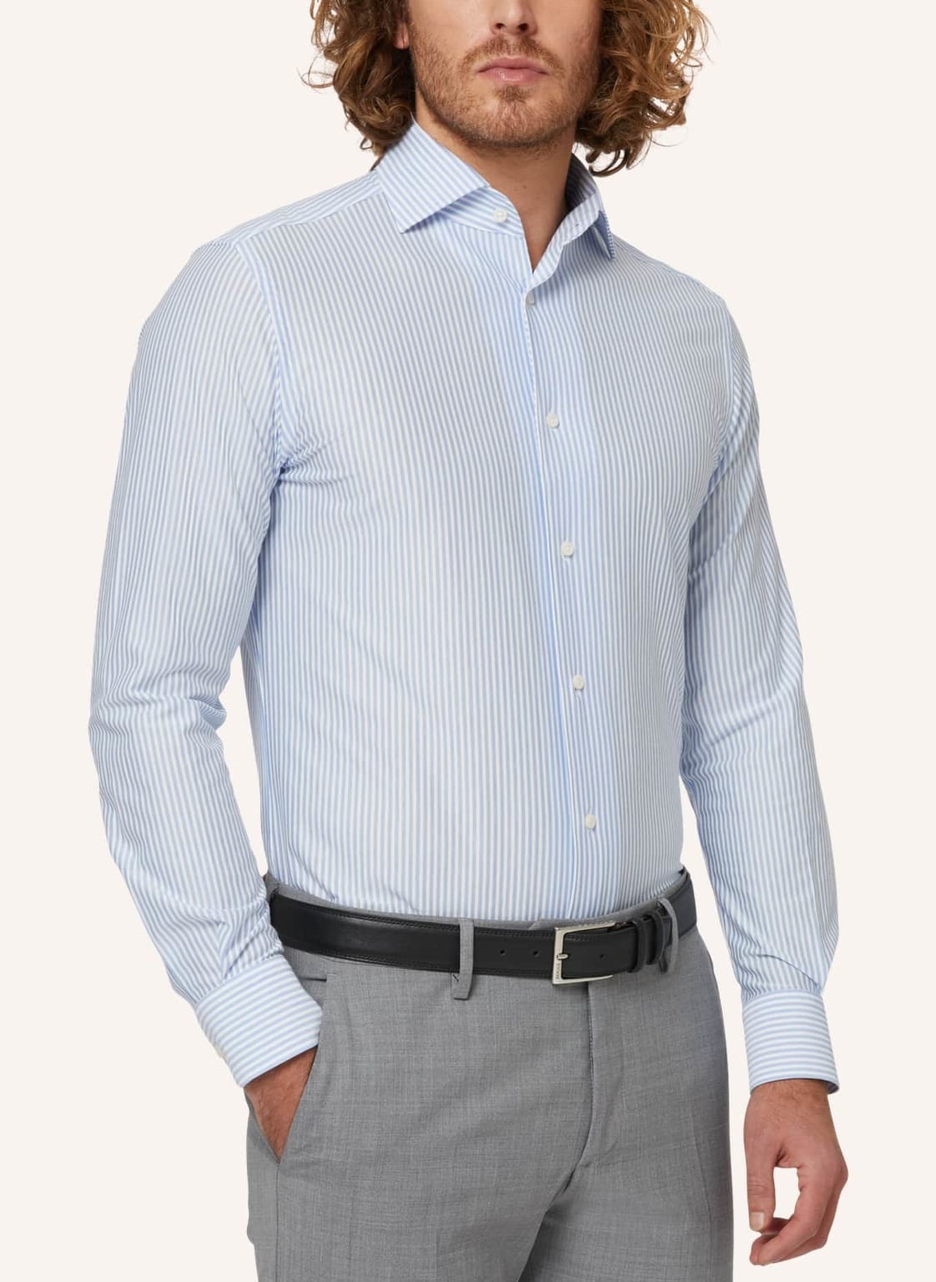 BOGGI MILANO Hemd Regular Fit, Farbe: HELLBLAU (Bild 5)