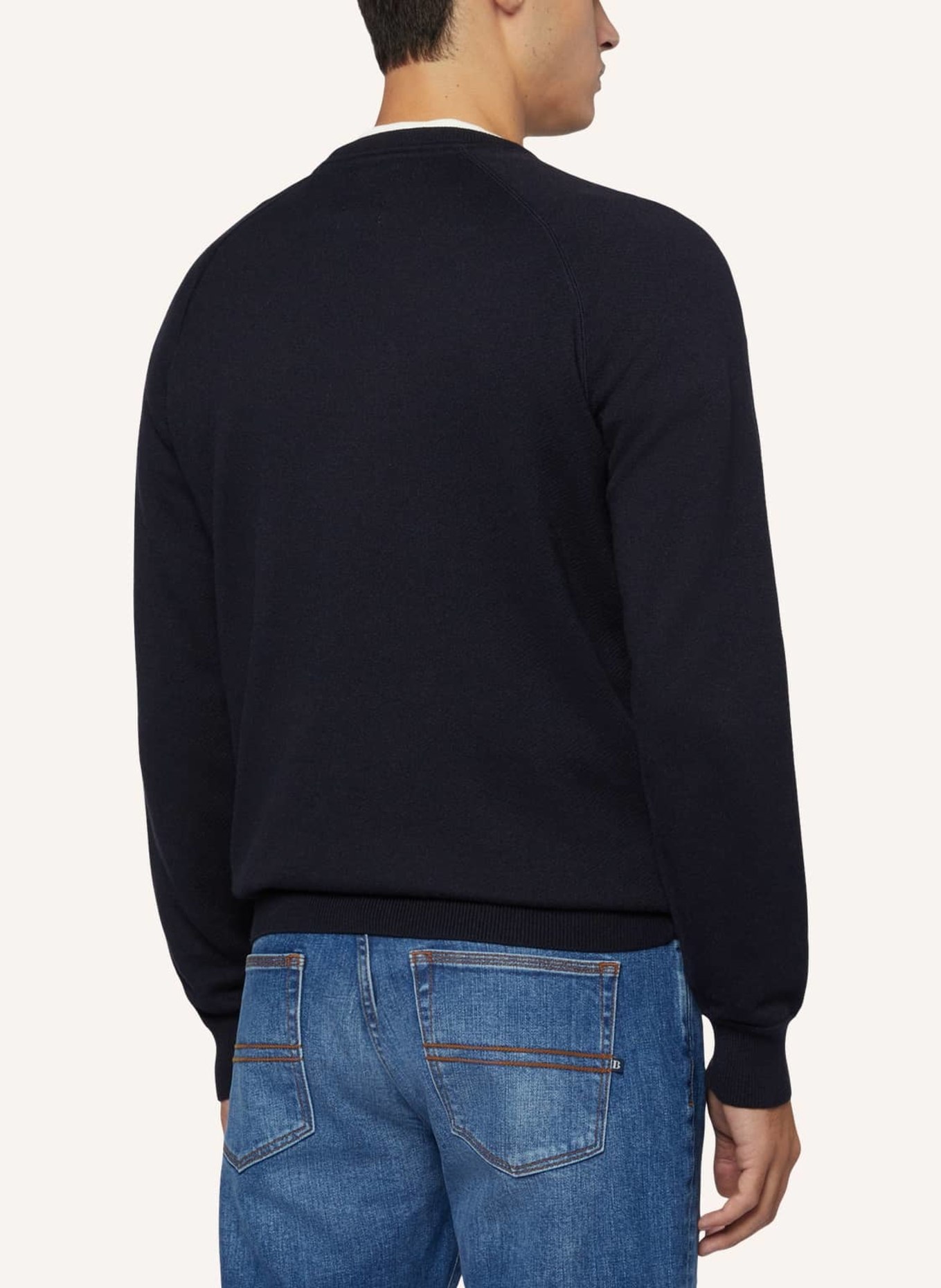 BOGGI MILANO Pullover mit Cashmere, Farbe: BLAU (Bild 2)