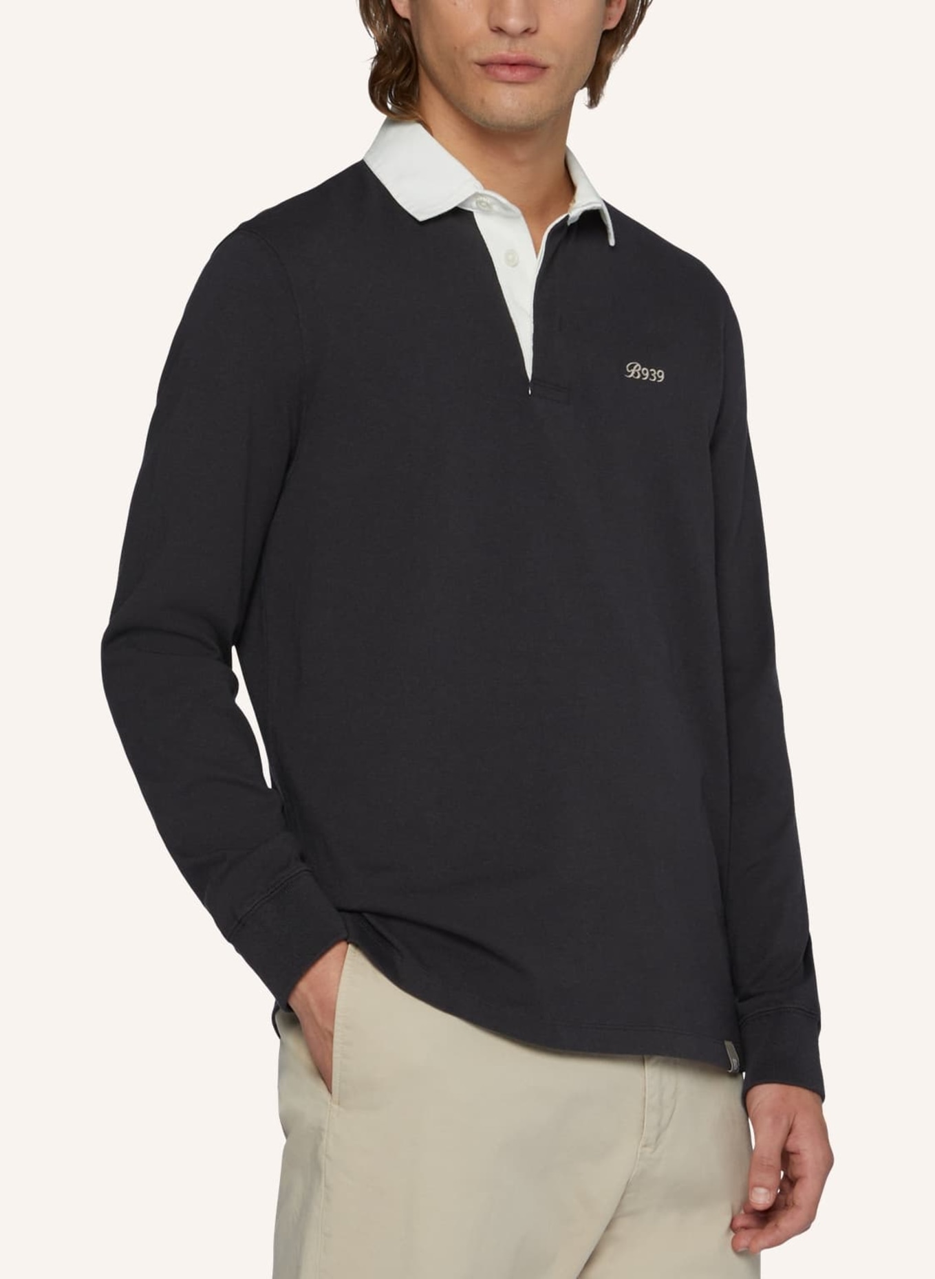 BOGGI MILANO Jersey-Poloshirt Regular Fit, Farbe: SCHWARZ (Bild 4)