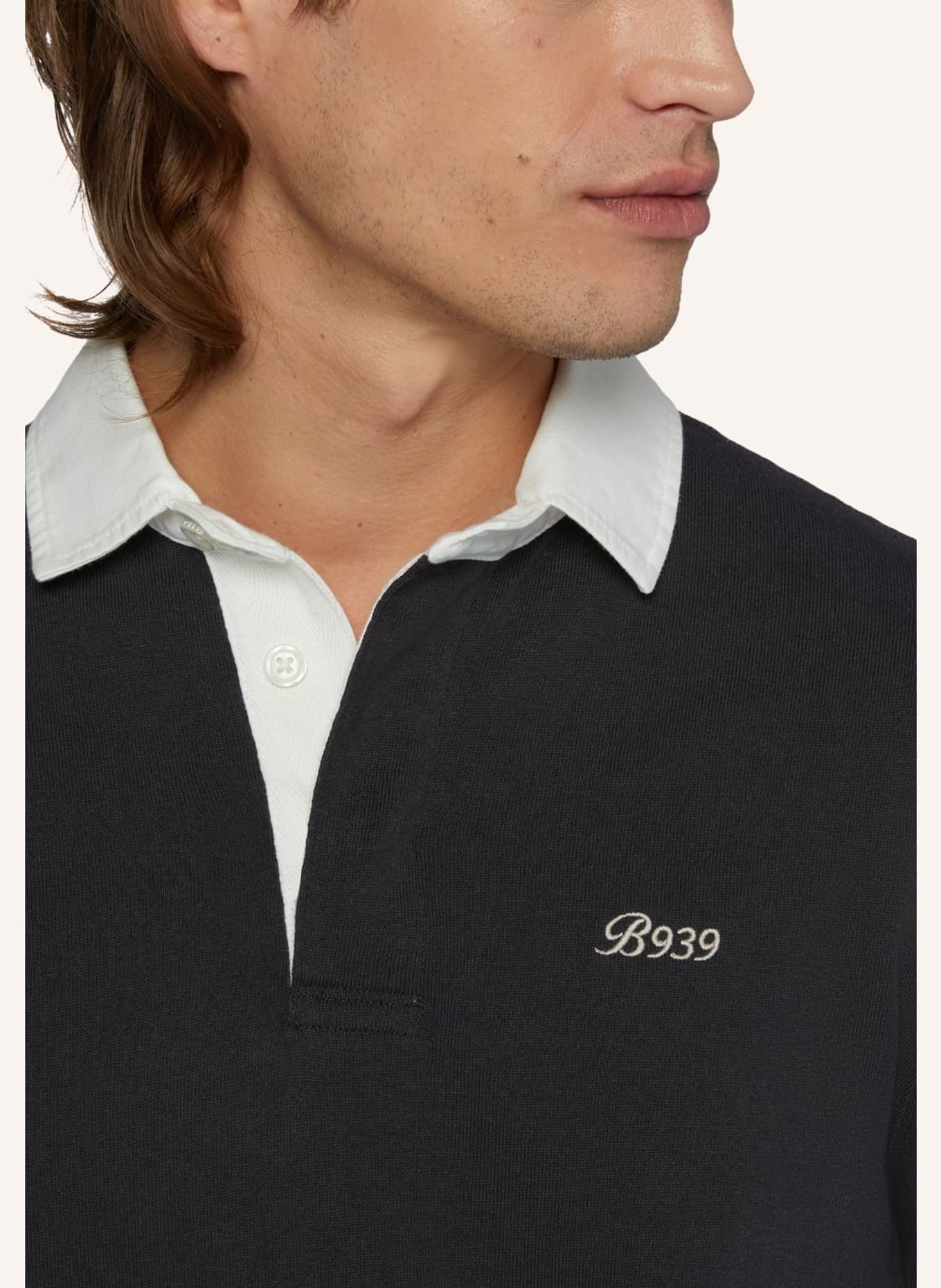 BOGGI MILANO Jersey-Poloshirt Regular Fit, Farbe: SCHWARZ (Bild 3)