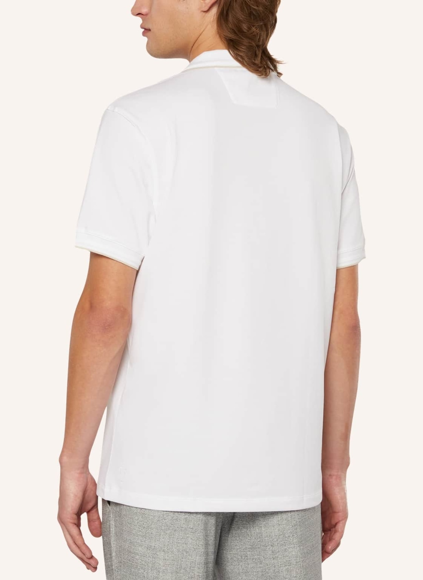 BOGGI MILANO Piqué-Poloshirt Regular Fit, Farbe: WEISS (Bild 2)