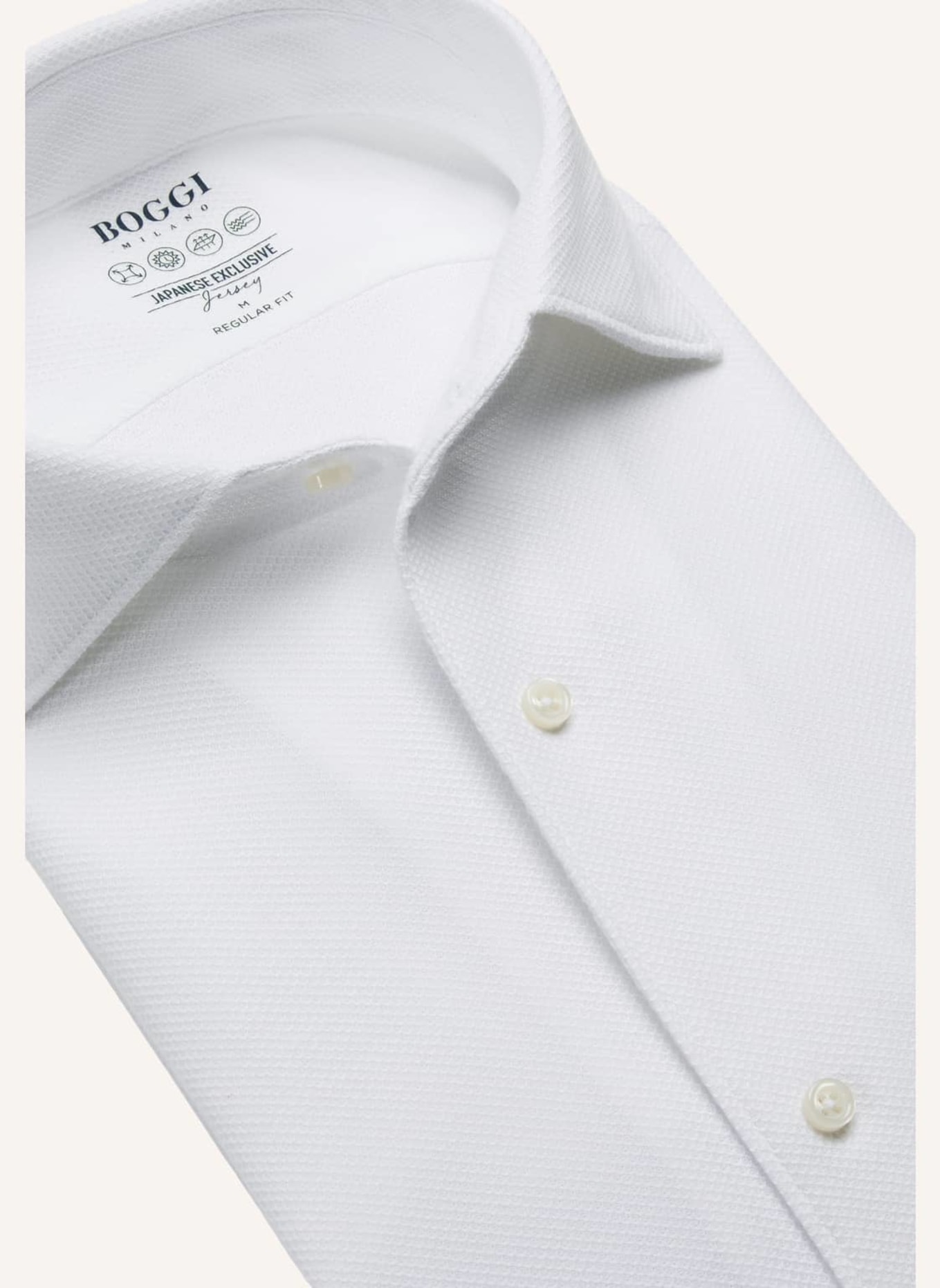 BOGGI MILANO Hemd Regular Fit, Farbe: WEISS (Bild 4)