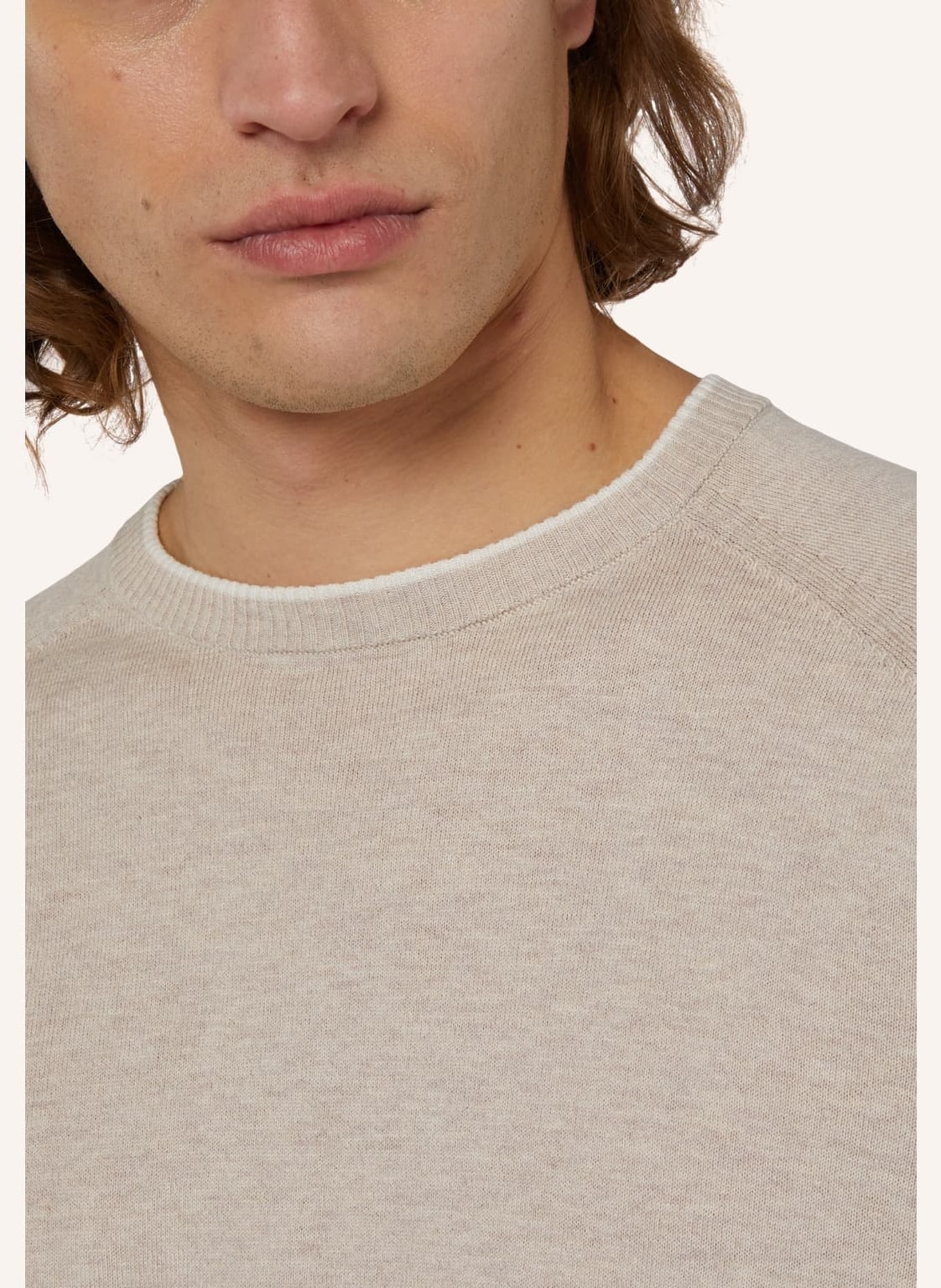 BOGGI MILANO Pullover mit Seide und Cashmere, Farbe: BRAUN (Bild 3)