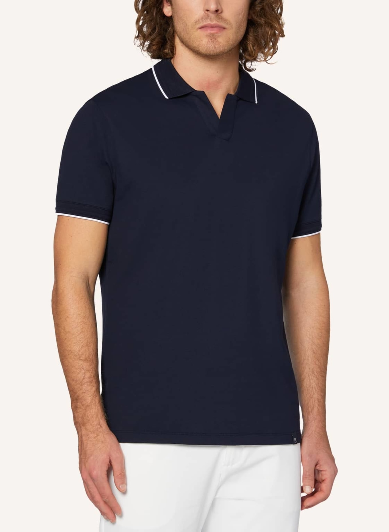 BOGGI MILANO Poloshirt, Farbe: BLAU (Bild 4)