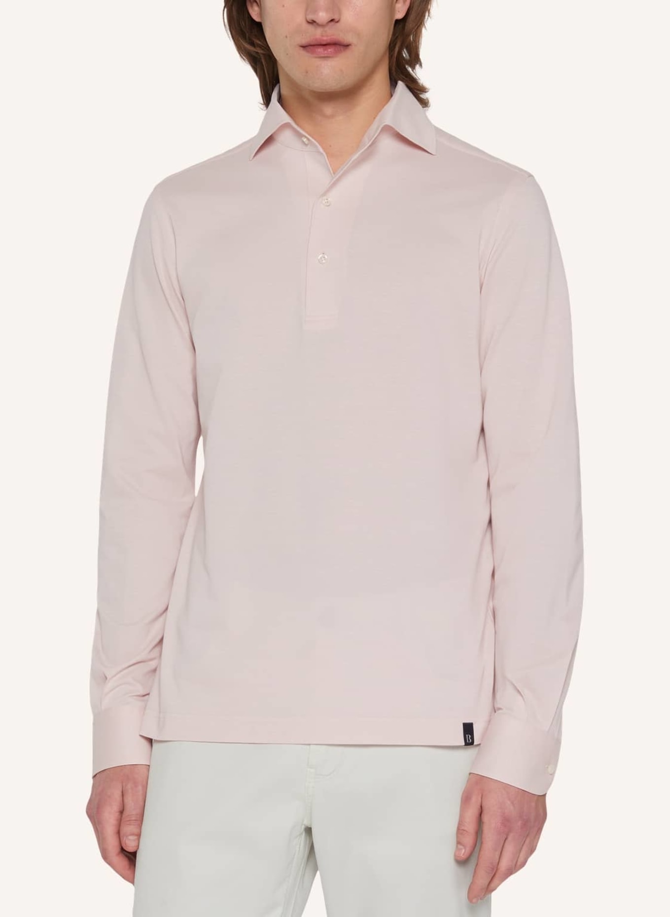 BOGGI MILANO Jersey-Poloshirt, Farbe: PINK (Bild 5)