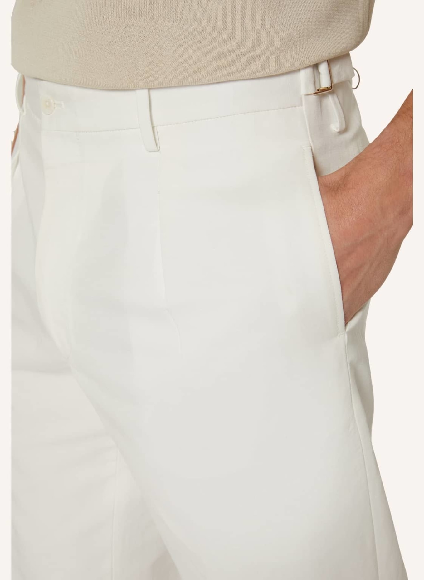 BOGGI MILANO Hose mit Leinen, Farbe: WEISS (Bild 3)