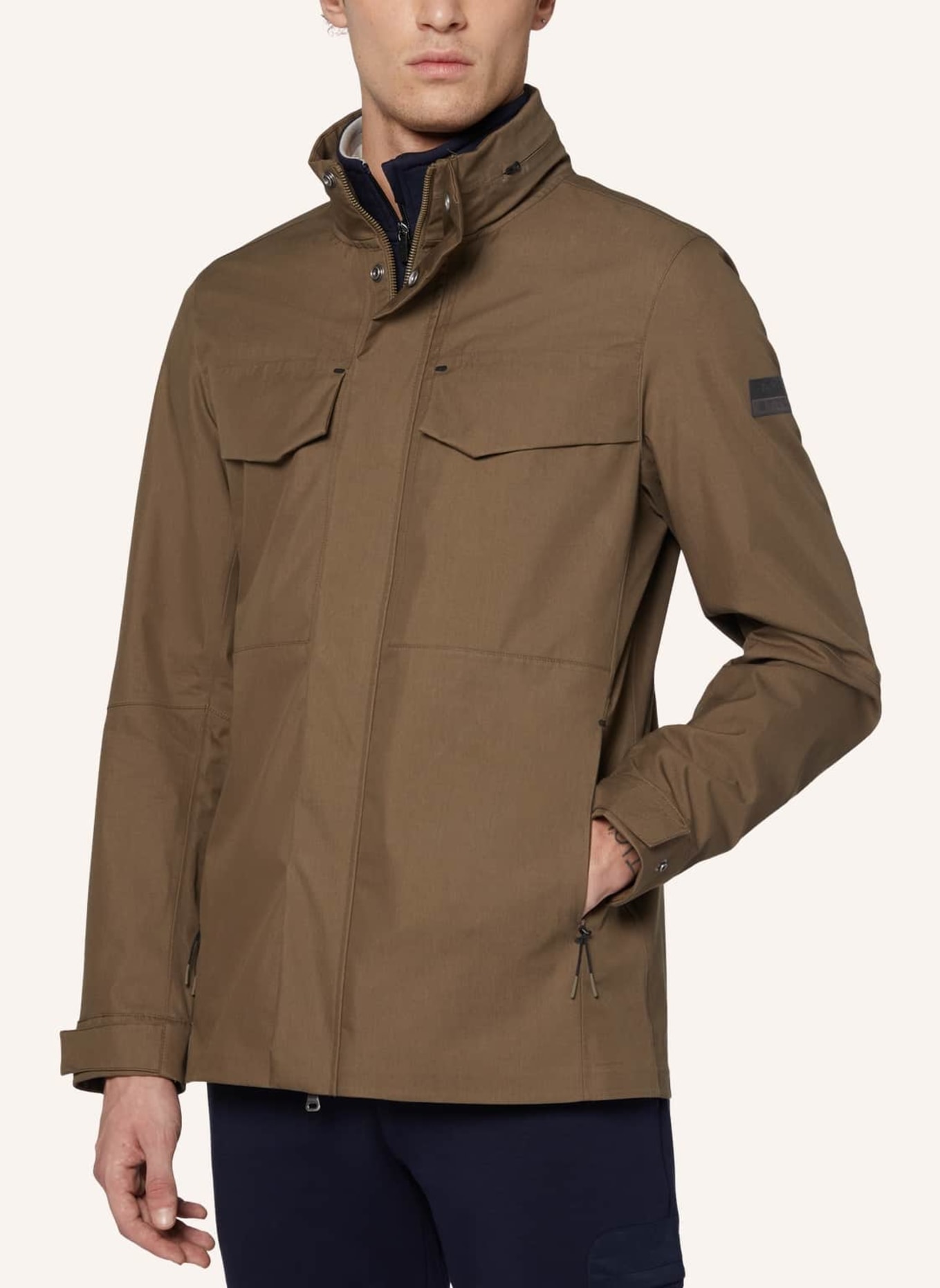 BOGGI MILANO Jacke Regular Fit, Farbe: GRAU (Bild 4)