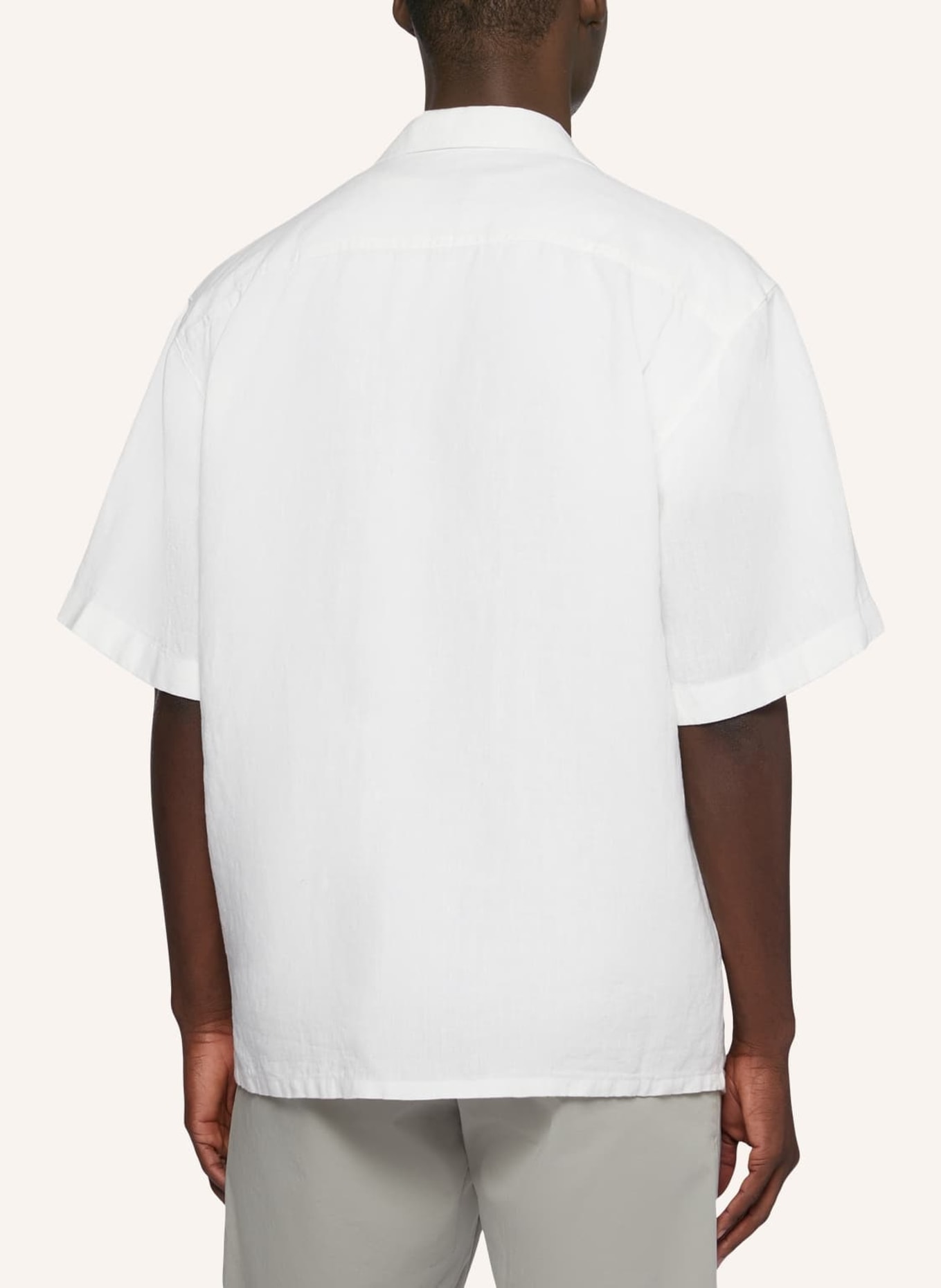 BOGGI MILANO Overshirt aus Leinen, Farbe: WEISS (Bild 2)