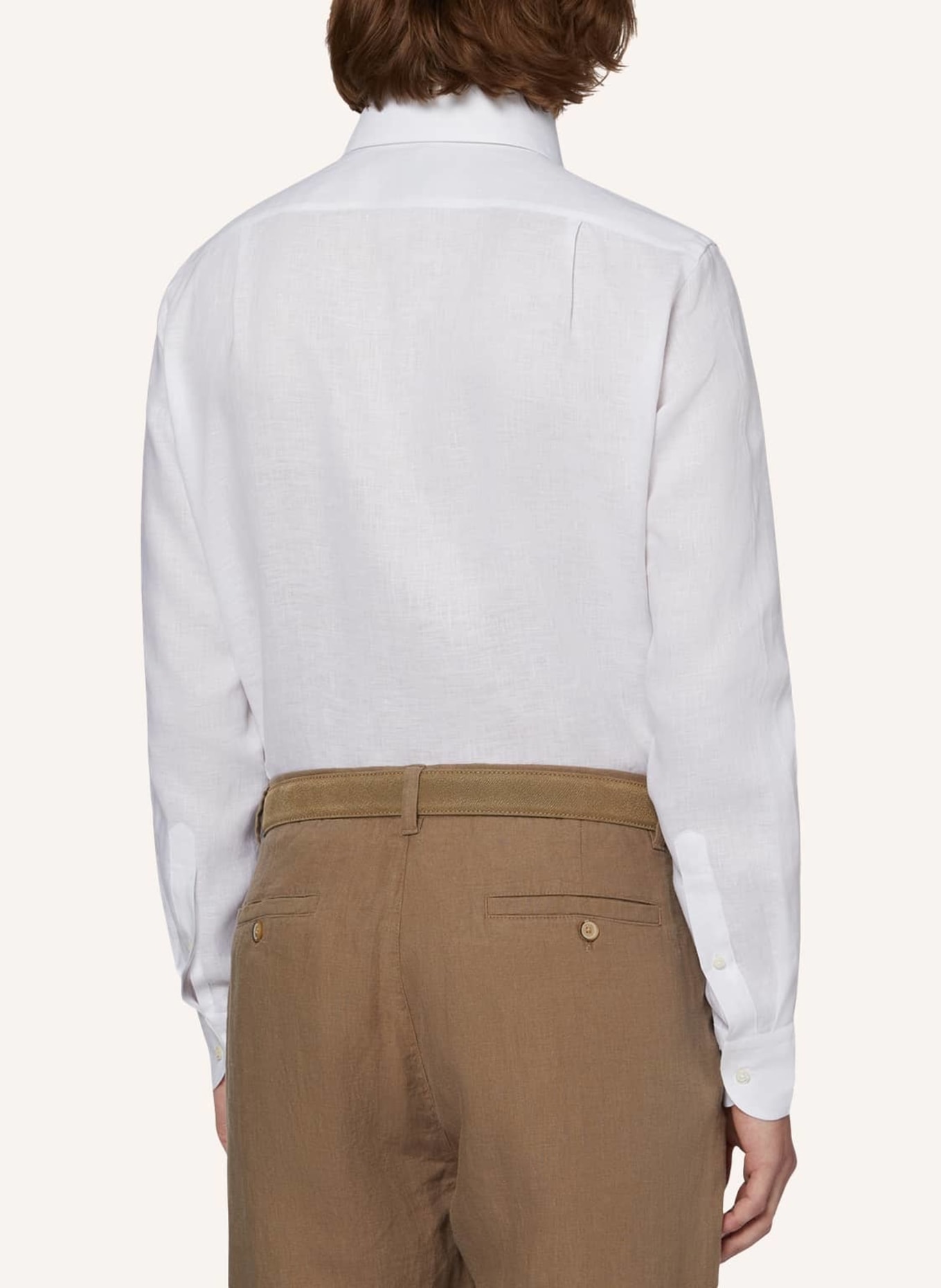 BOGGI MILANO Leinenhemd Regular Fit, Farbe: WEISS (Bild 2)