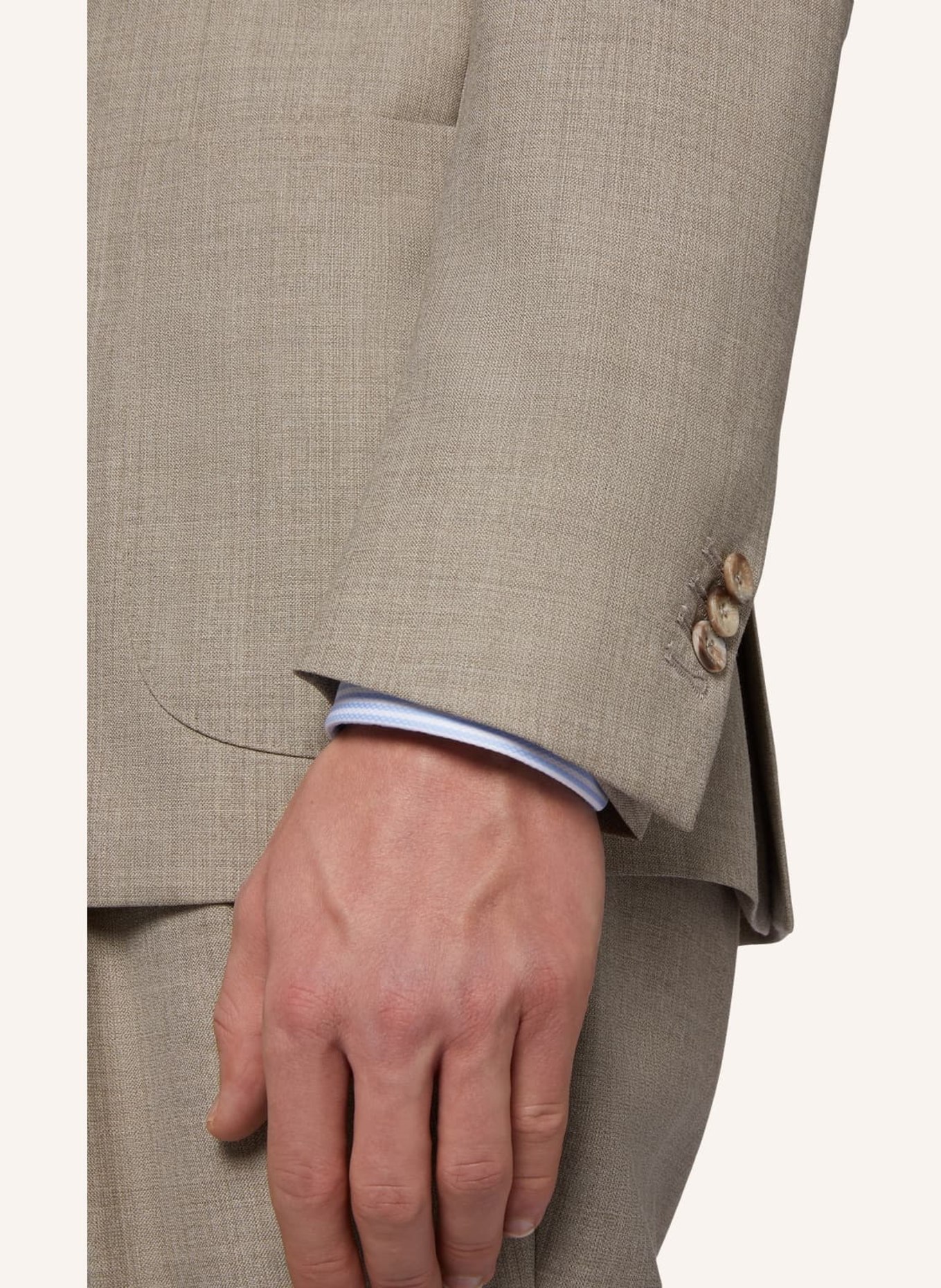 BOGGI MILANO Anzug Regular Fit, Farbe: BEIGE (Bild 3)
