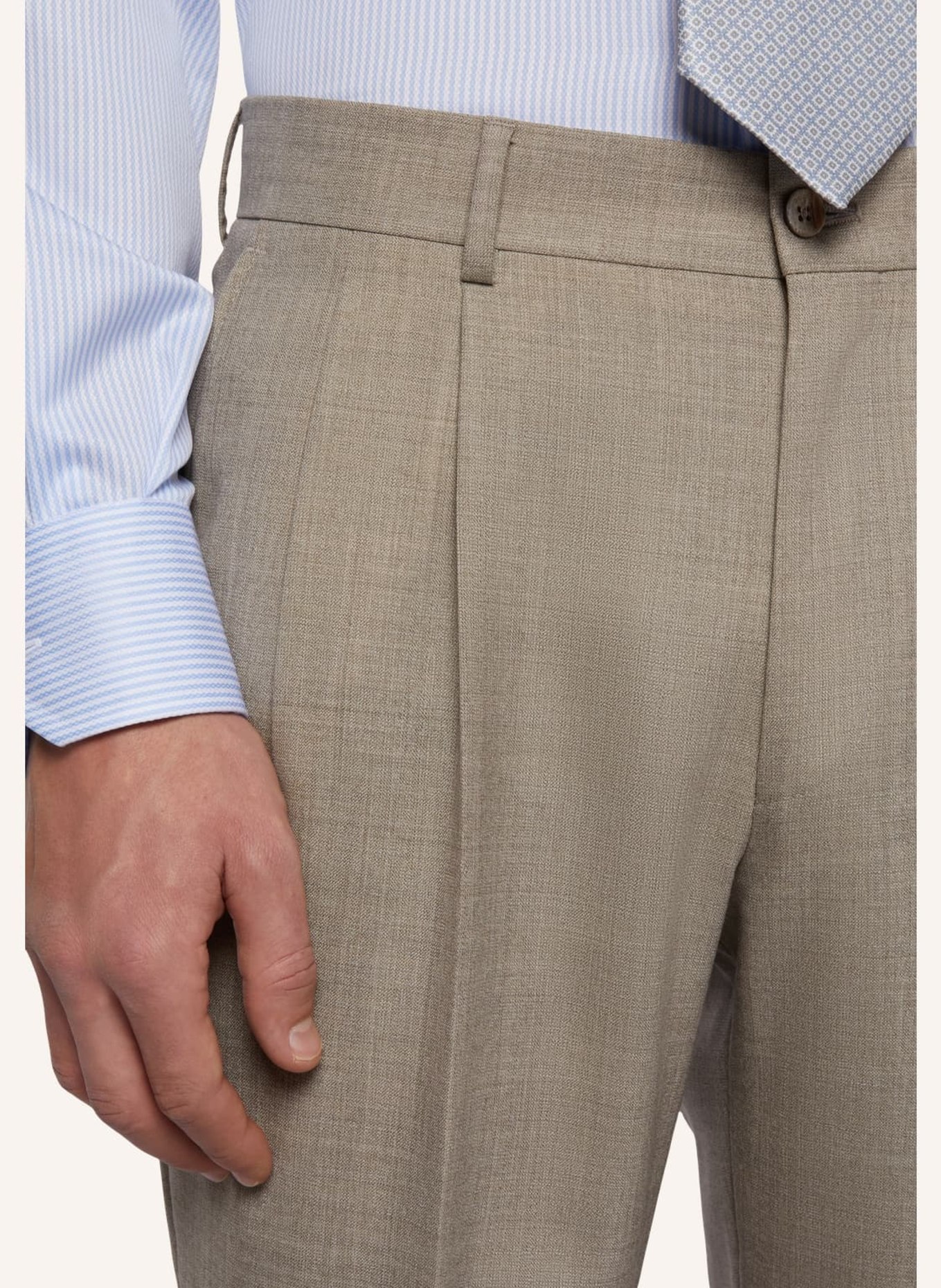 BOGGI MILANO Anzug Regular Fit, Farbe: BEIGE (Bild 5)