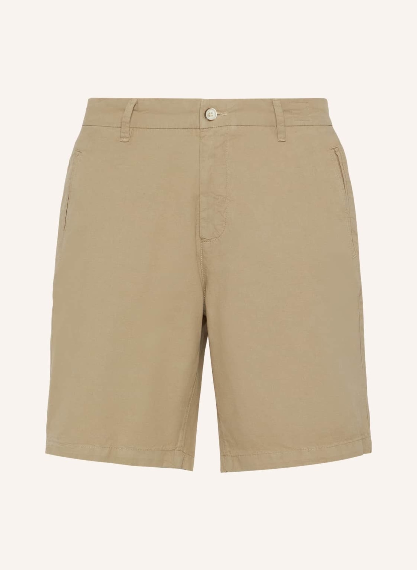 BOGGI MILANO Leinenshorts, Farbe: BEIGE (Bild 1)