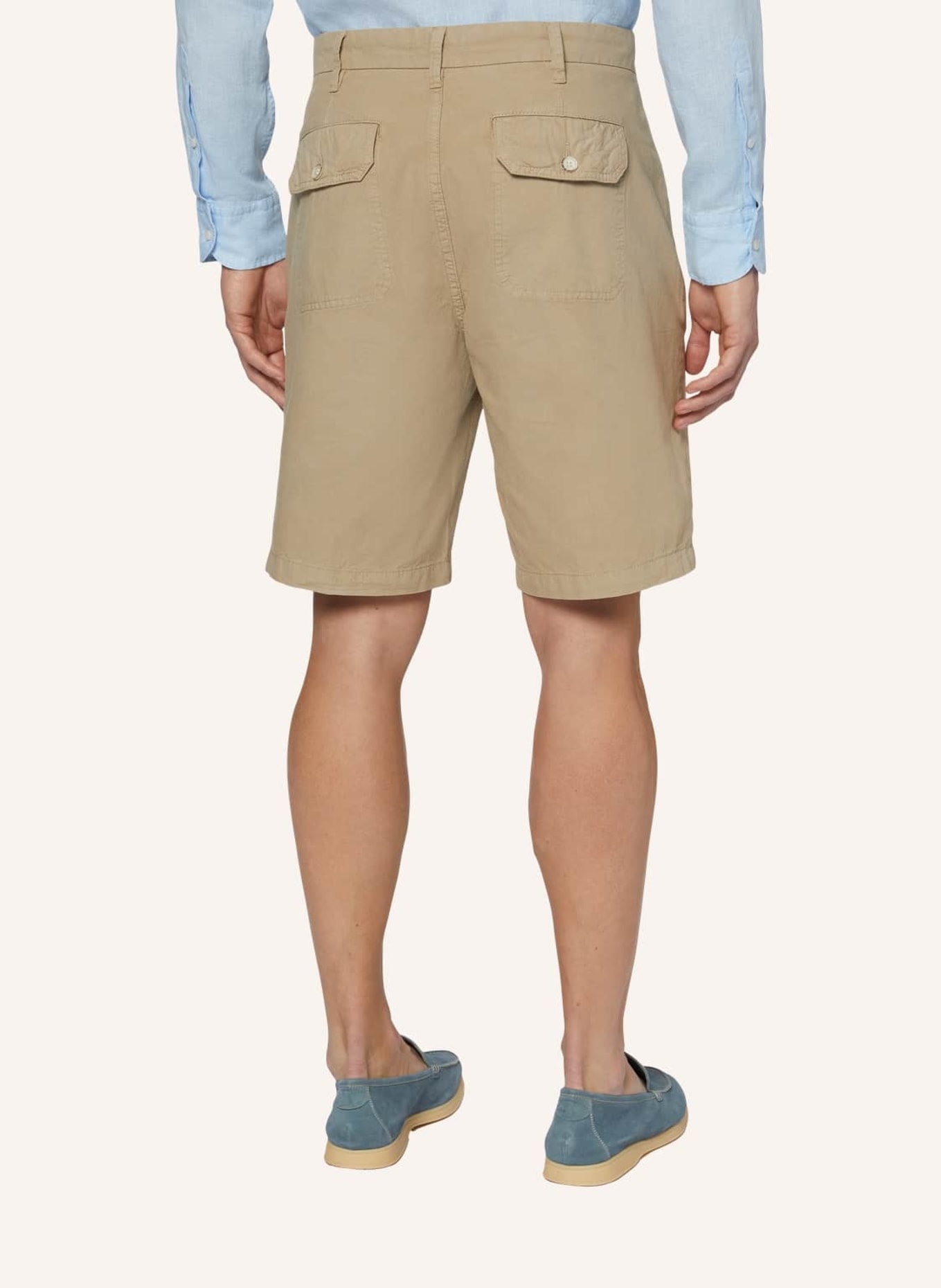 BOGGI MILANO Leinenshorts, Farbe: BEIGE (Bild 2)