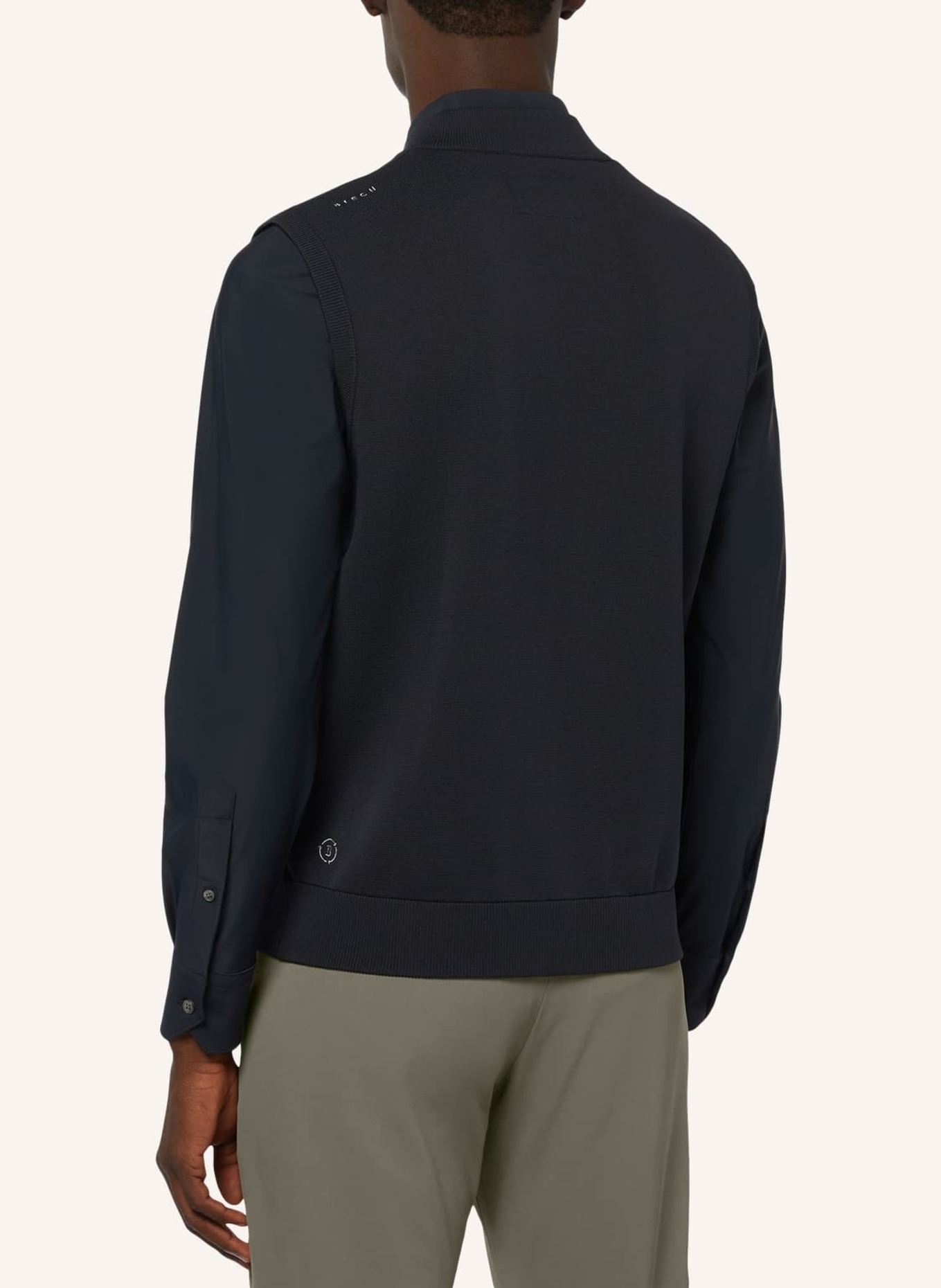 BOGGI MILANO Bodywarmer: BLAUW