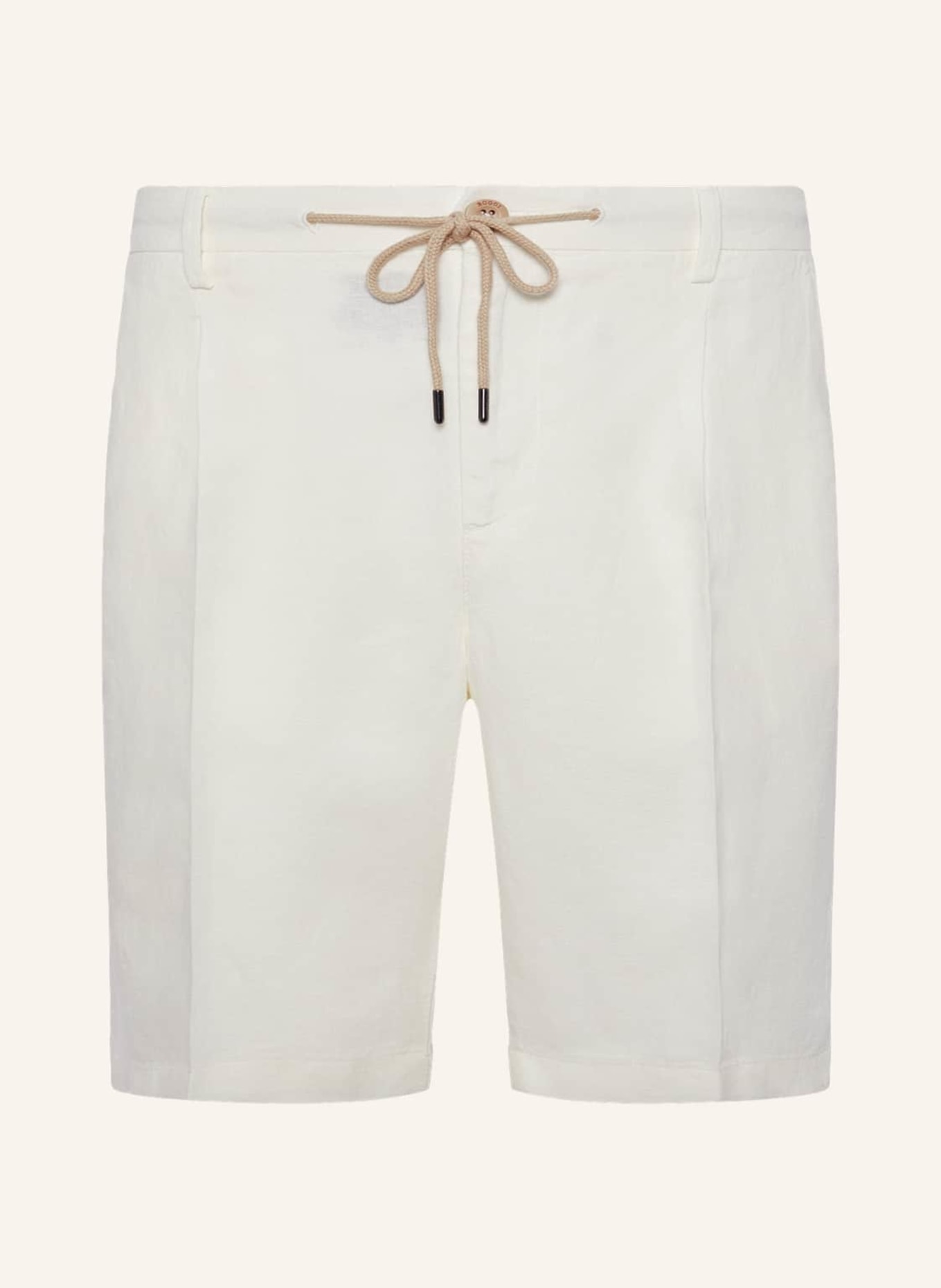 BOGGI MILANO Shorts aus Leinen, Farbe: WEISS (Bild 1)