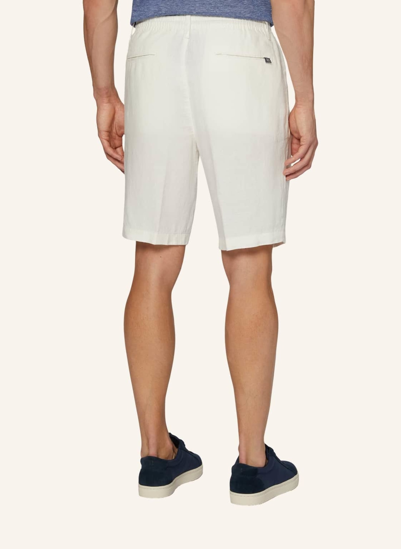 BOGGI MILANO Shorts aus Leinen, Farbe: WEISS (Bild 2)