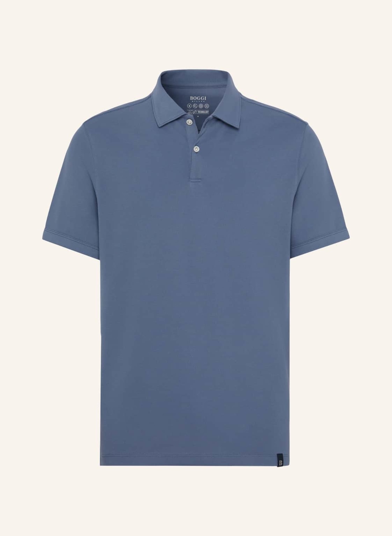 BOGGI MILANO Poloshirt, Farbe: BLAU/ HELLBLAU (Bild 1)