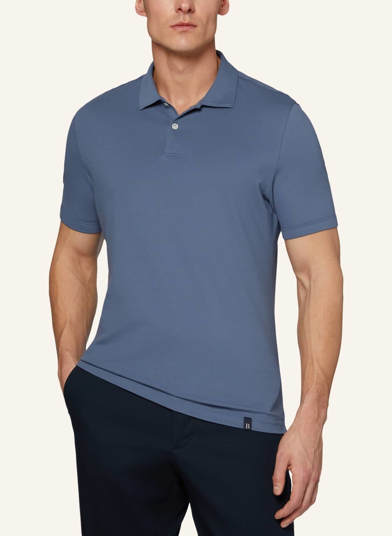 BOGGI MILANO Poloshirt, Farbe: BLAU/ HELLBLAU (Bild 3)