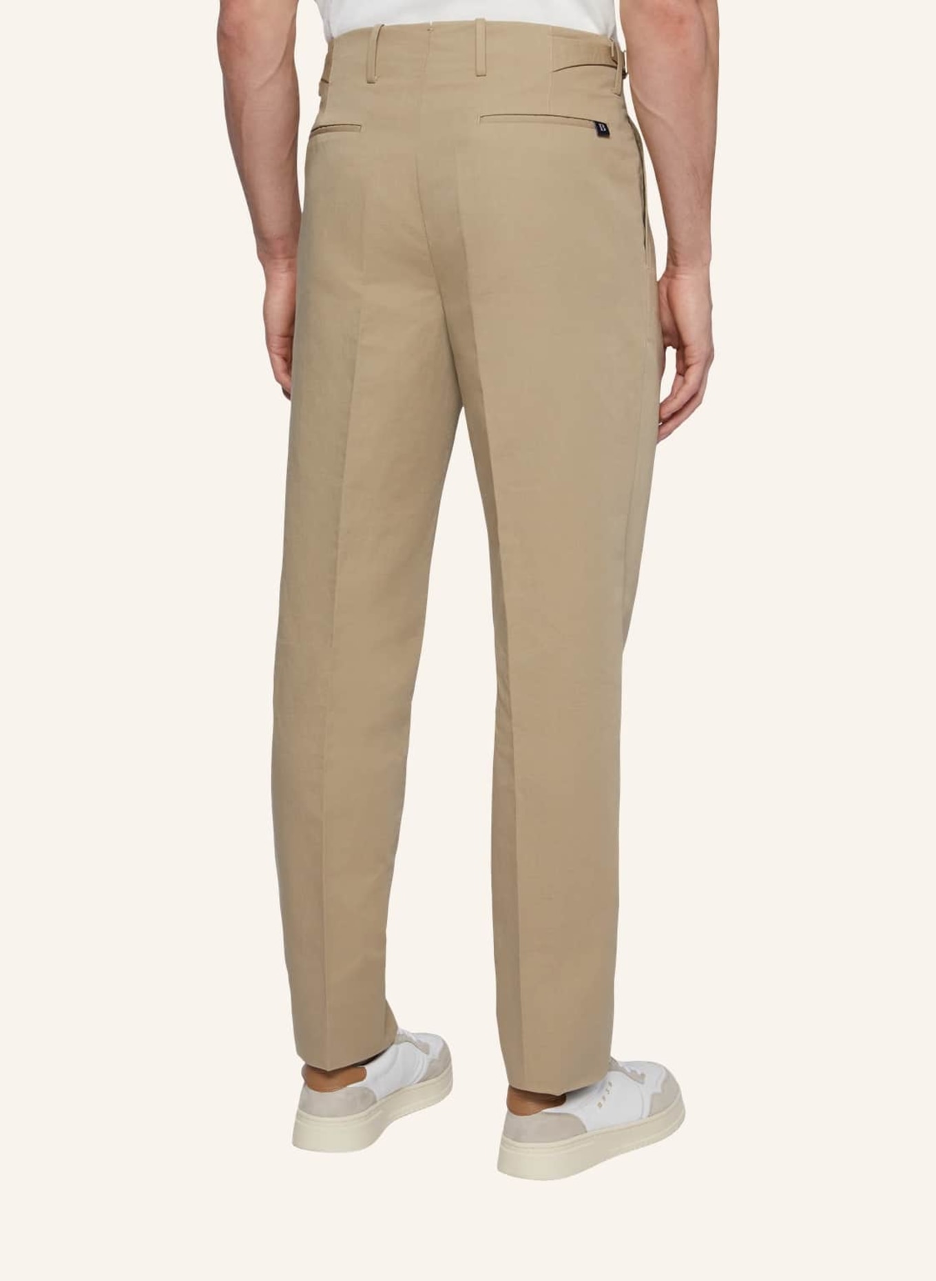 BOGGI MILANO Hose mit Leinen, Farbe: BEIGE (Bild 2)