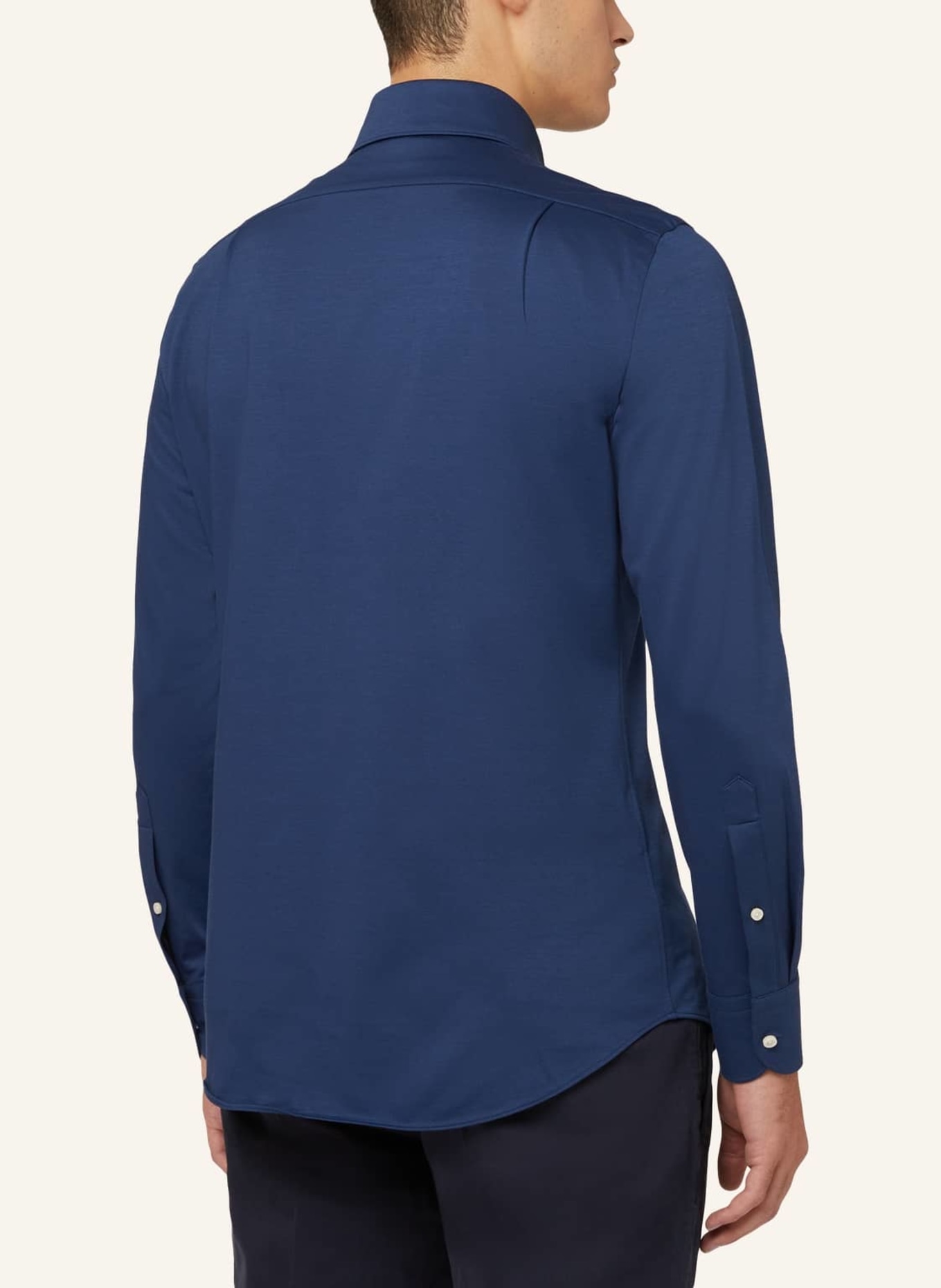 BOGGI MILANO Jersey-Polohemd Regular Fit, Farbe: BLAU (Bild 2)