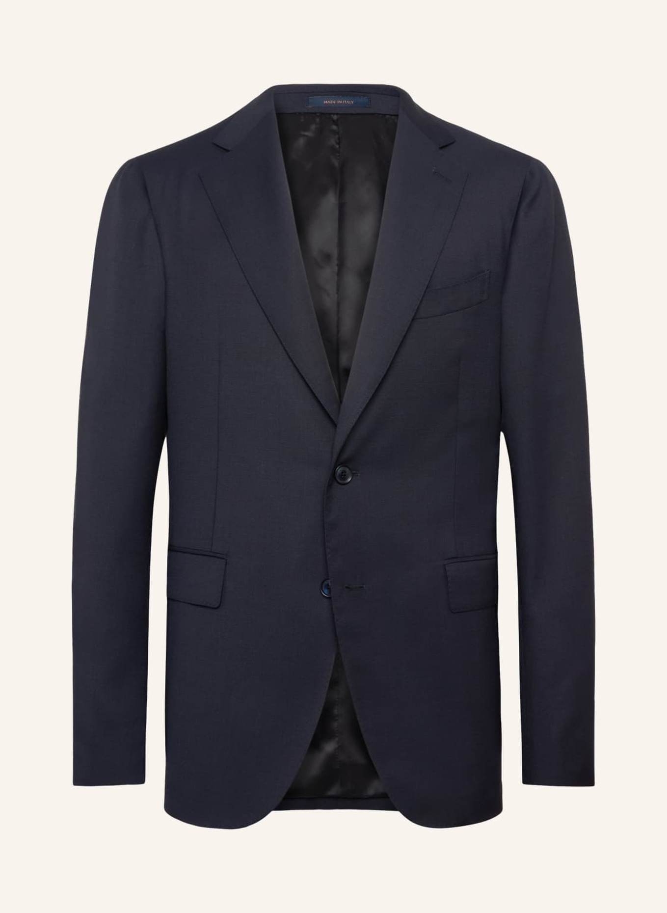 BOGGI MILANO Jacket in Woven Bird’s Eye Wool Fabric: DUNKELBLAU