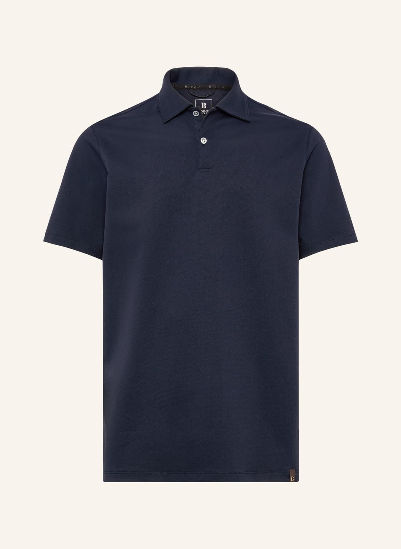 BOGGI MILANO Piqué-Poloshirt, Farbe: BLAU (Bild 1)