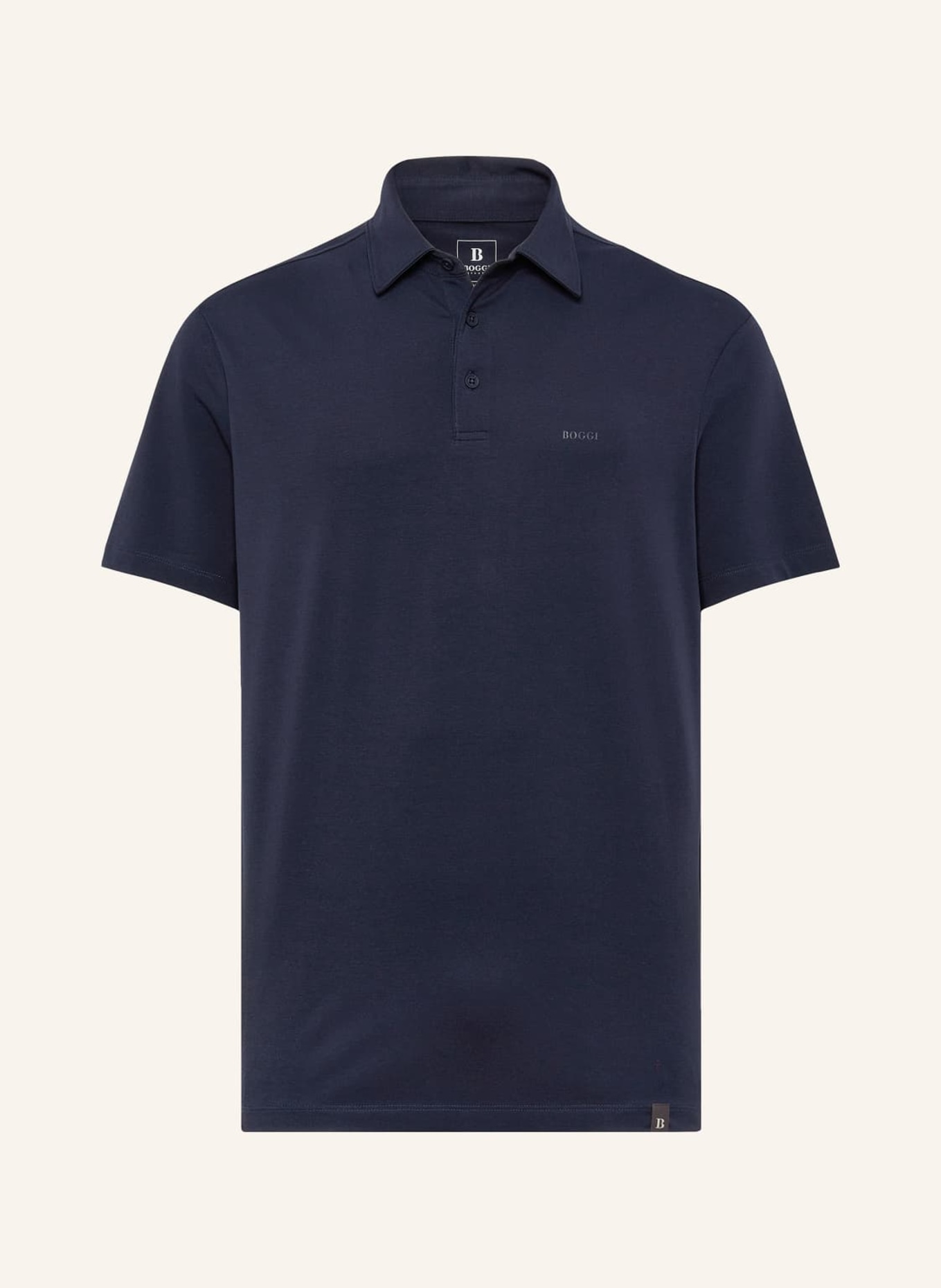 BOGGI MILANO Poloshirt Regular Fit, Farbe: BLAU (Bild 1)