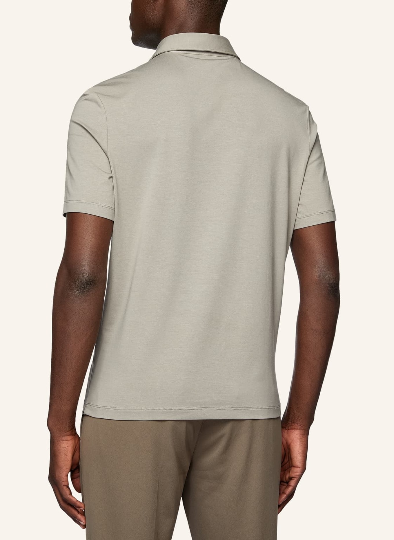 BOGGI MILANO Poloshirt Regular Fit, Farbe: GRAU (Bild 2)