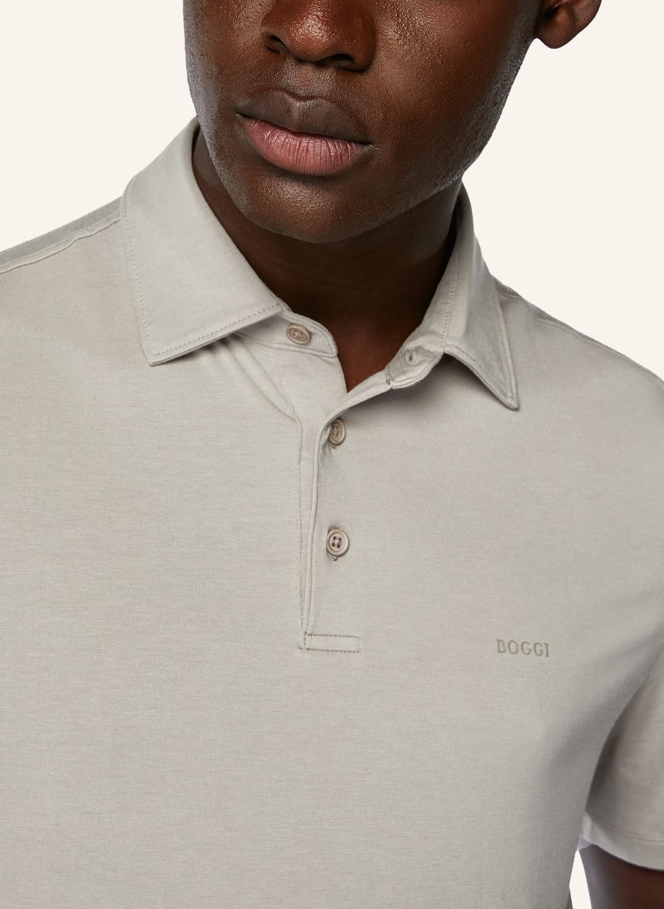 BOGGI MILANO Poloshirt Regular Fit, Farbe: GRAU (Bild 3)