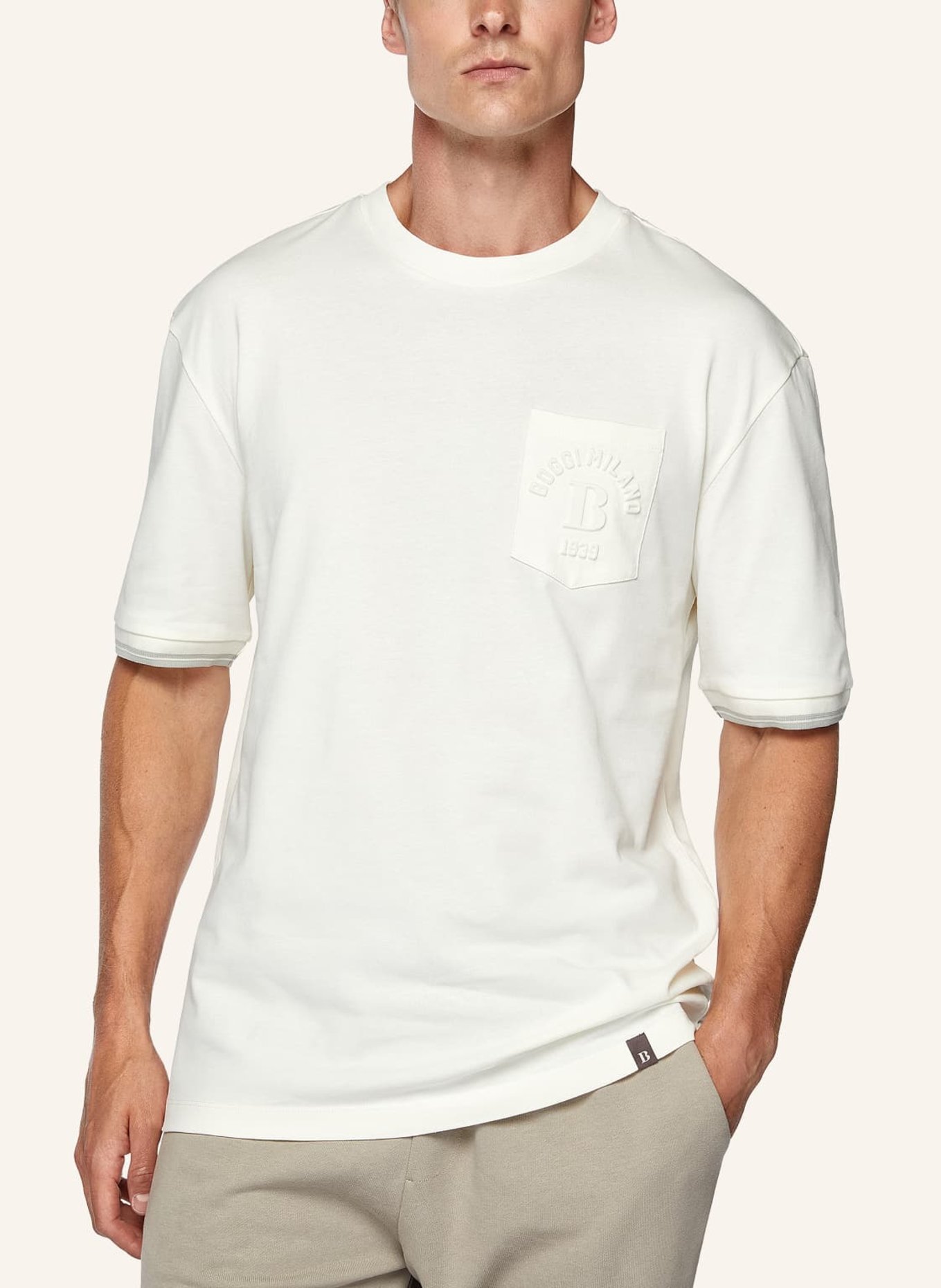 BOGGI MILANO T-Shirt, Farbe: WEISS (Bild 3)