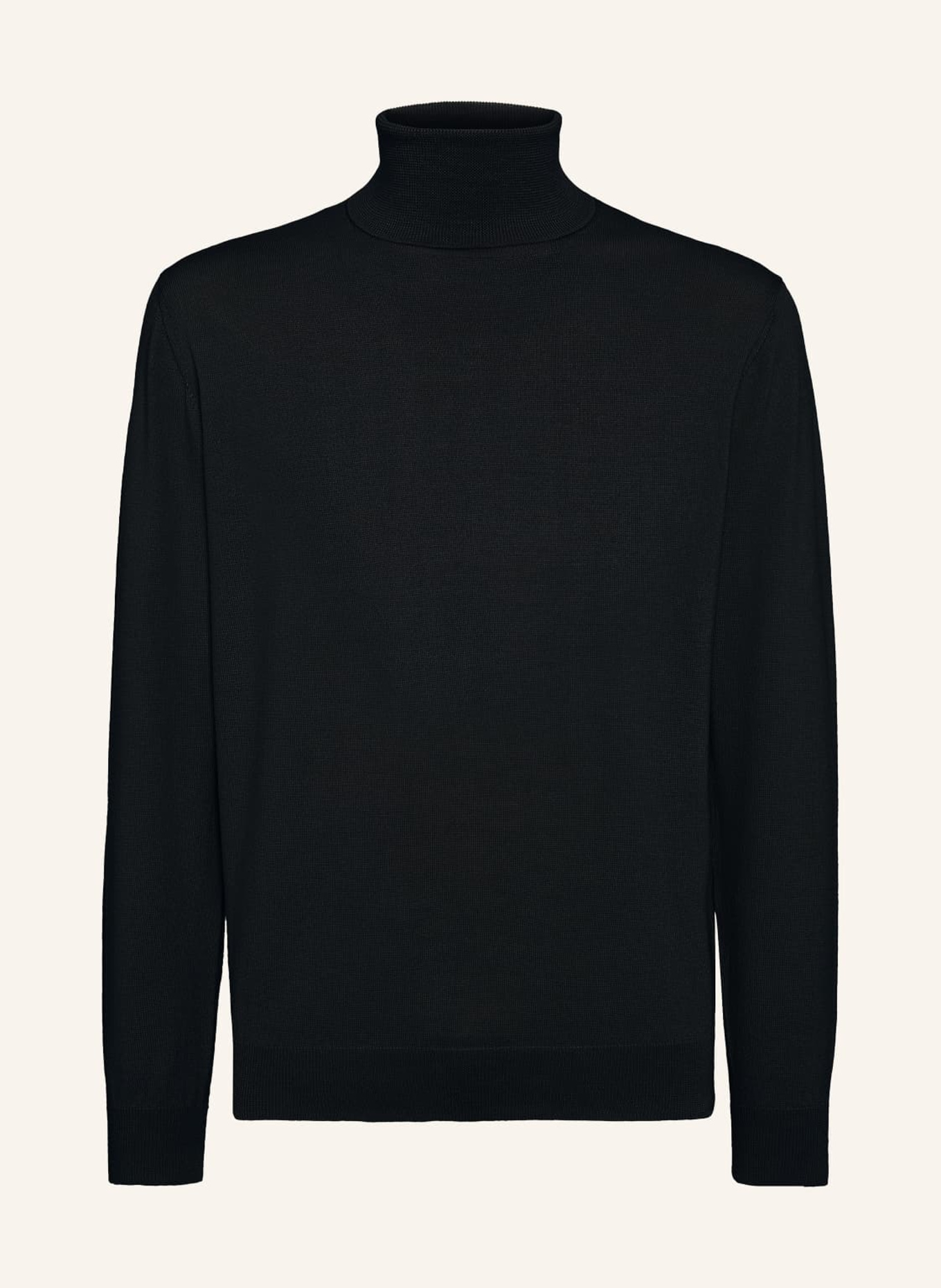 BOGGI MILANO Rollkragenpullover, Farbe: SCHWARZ (Bild 1)