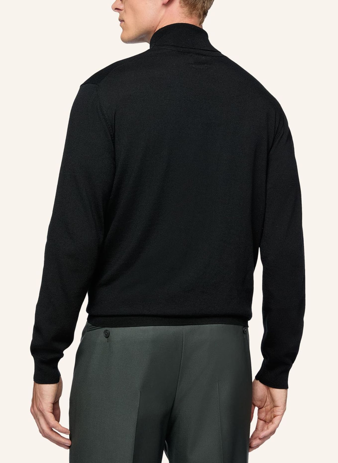 BOGGI MILANO Rollkragenpullover, Farbe: SCHWARZ (Bild 2)