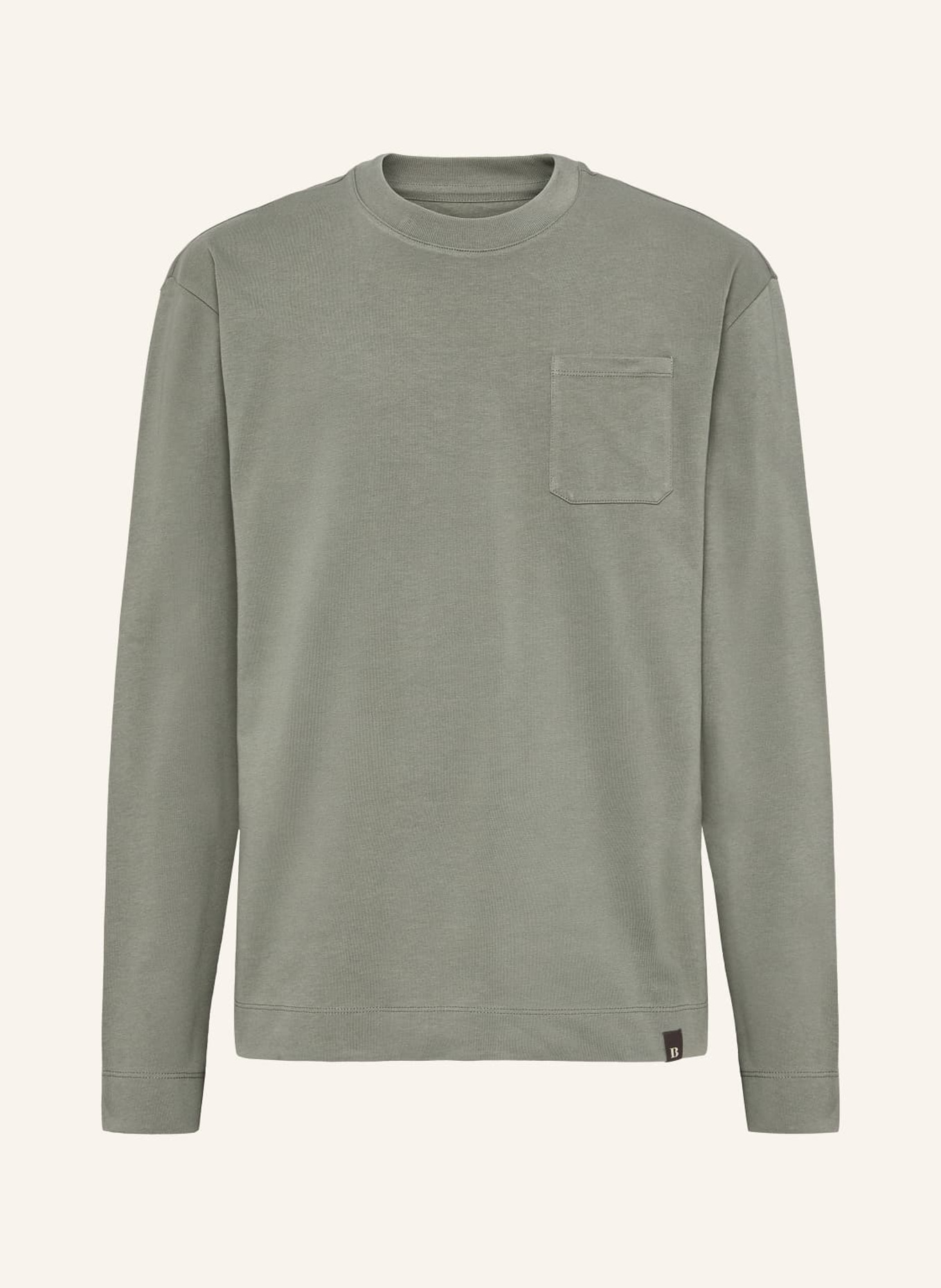 BOGGI MILANO Longsleeve, Farbe: GRÜN (Bild 1)