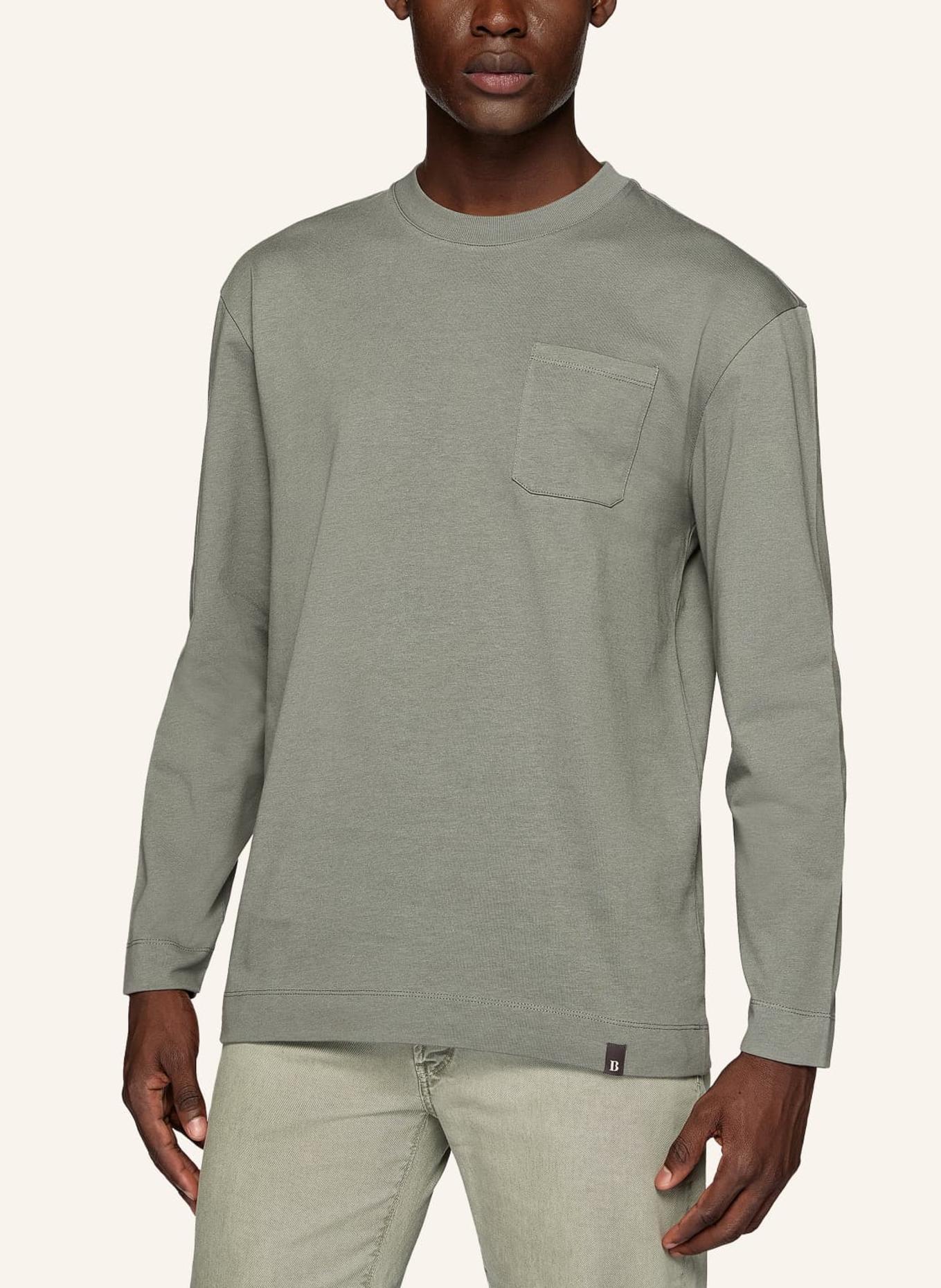 BOGGI MILANO Longsleeve, Farbe: GRÜN (Bild 3)