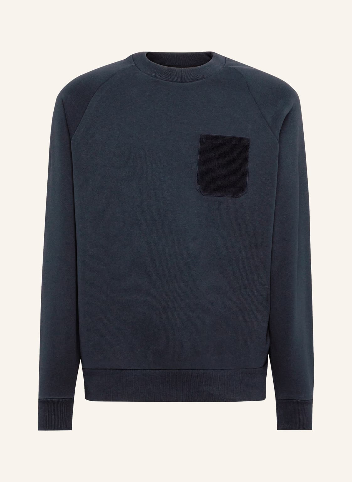 BOGGI MILANO Crew Neck Cotton Sweatshirt, Farbe: BLAU (Bild 1)