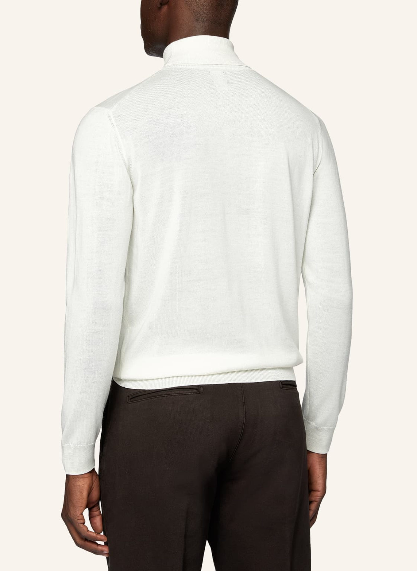 BOGGI MILANO Rollkragenpullover, Farbe: WEISS (Bild 2)