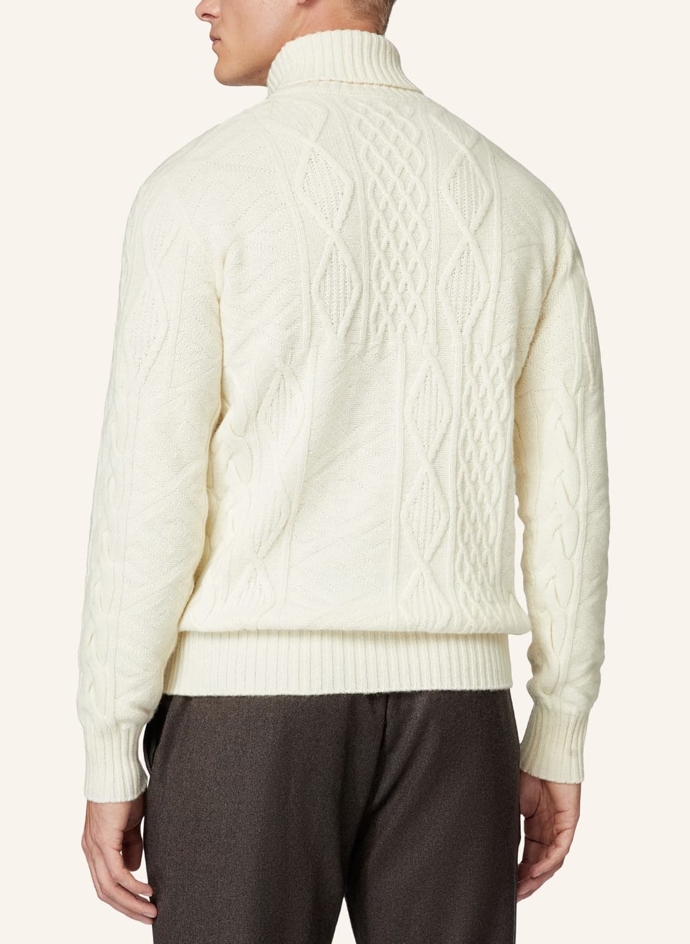 BOGGI MILANO Rollkragenpullover, Farbe: WEISS (Bild 2)