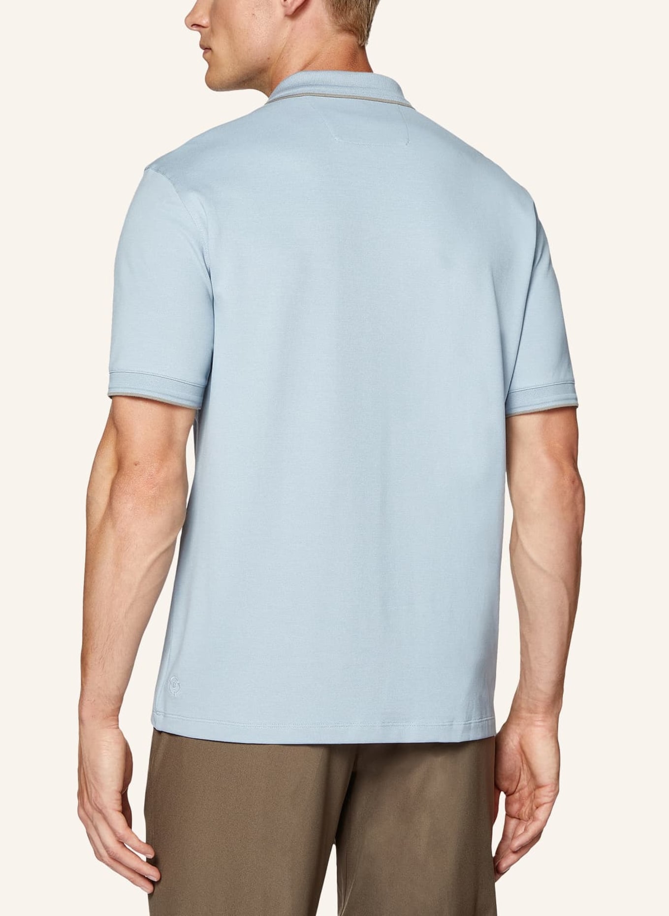 BOGGI MILANO Piqué-Poloshirt, Farbe: HELLBLAU (Bild 2)