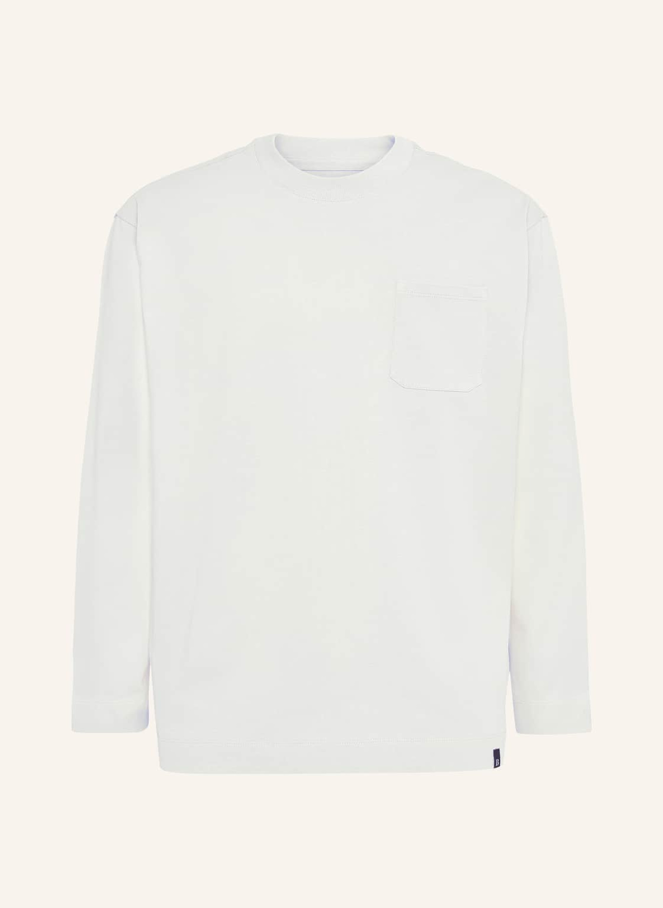 BOGGI MILANO Longsleeve, Farbe: WEISS (Bild 1)