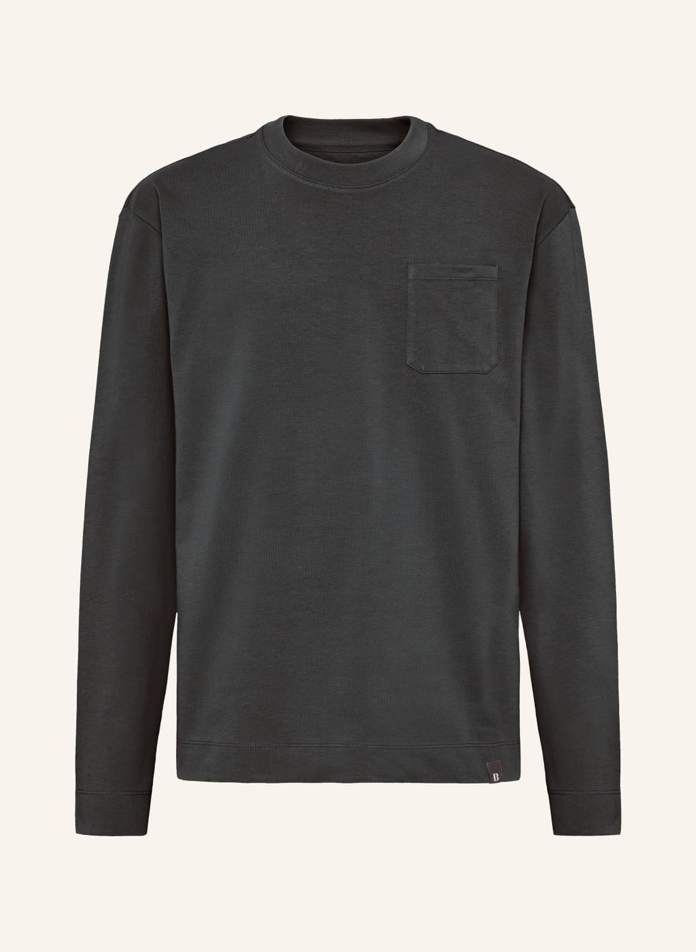 BOGGI MILANO Longsleeve, Farbe: GRAU (Bild 1)