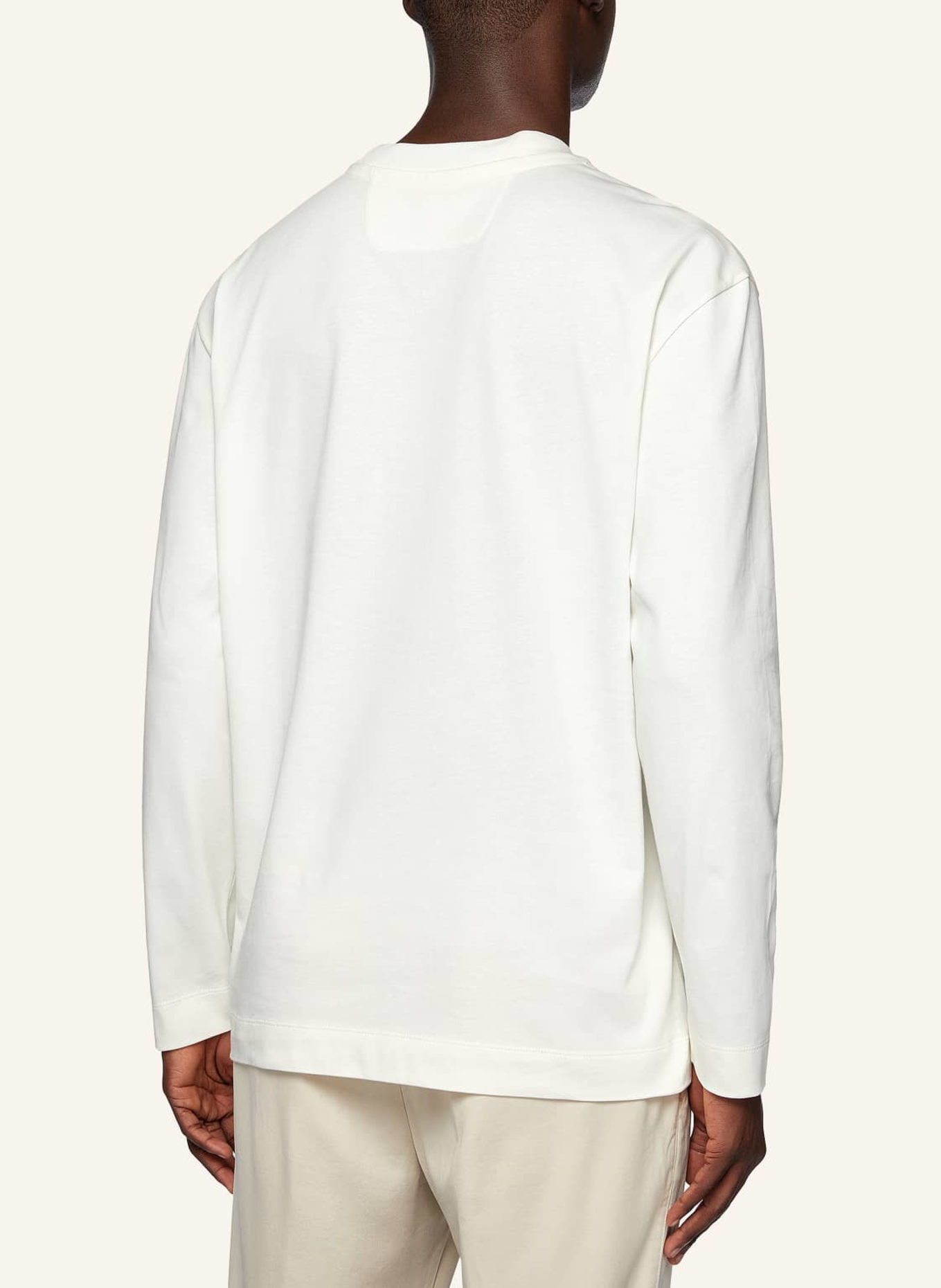 BOGGI MILANO Longsleeve, Farbe: WEISS (Bild 2)