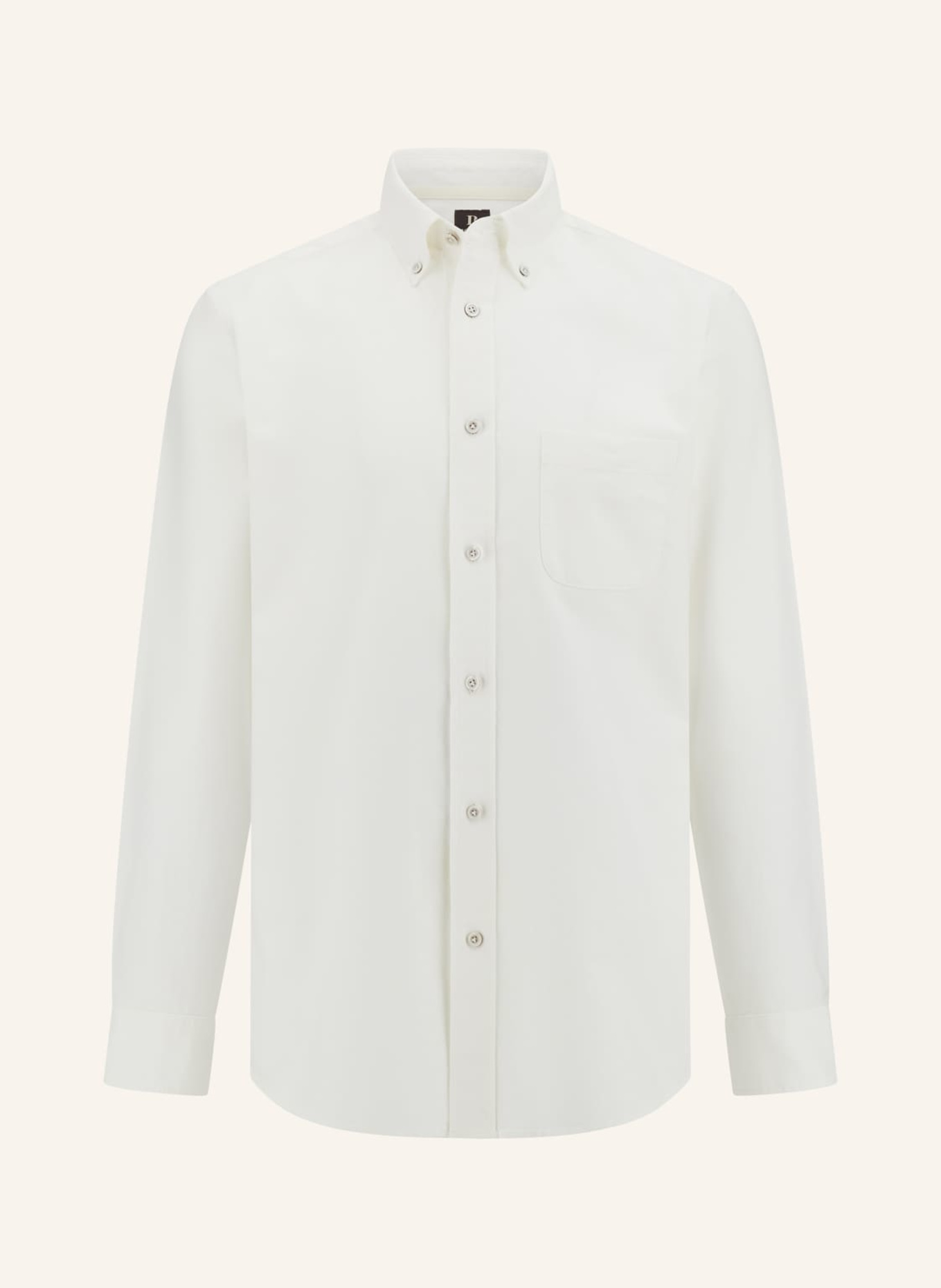 BOGGI MILANO Oxfordhemd Regular Fit: WEISS