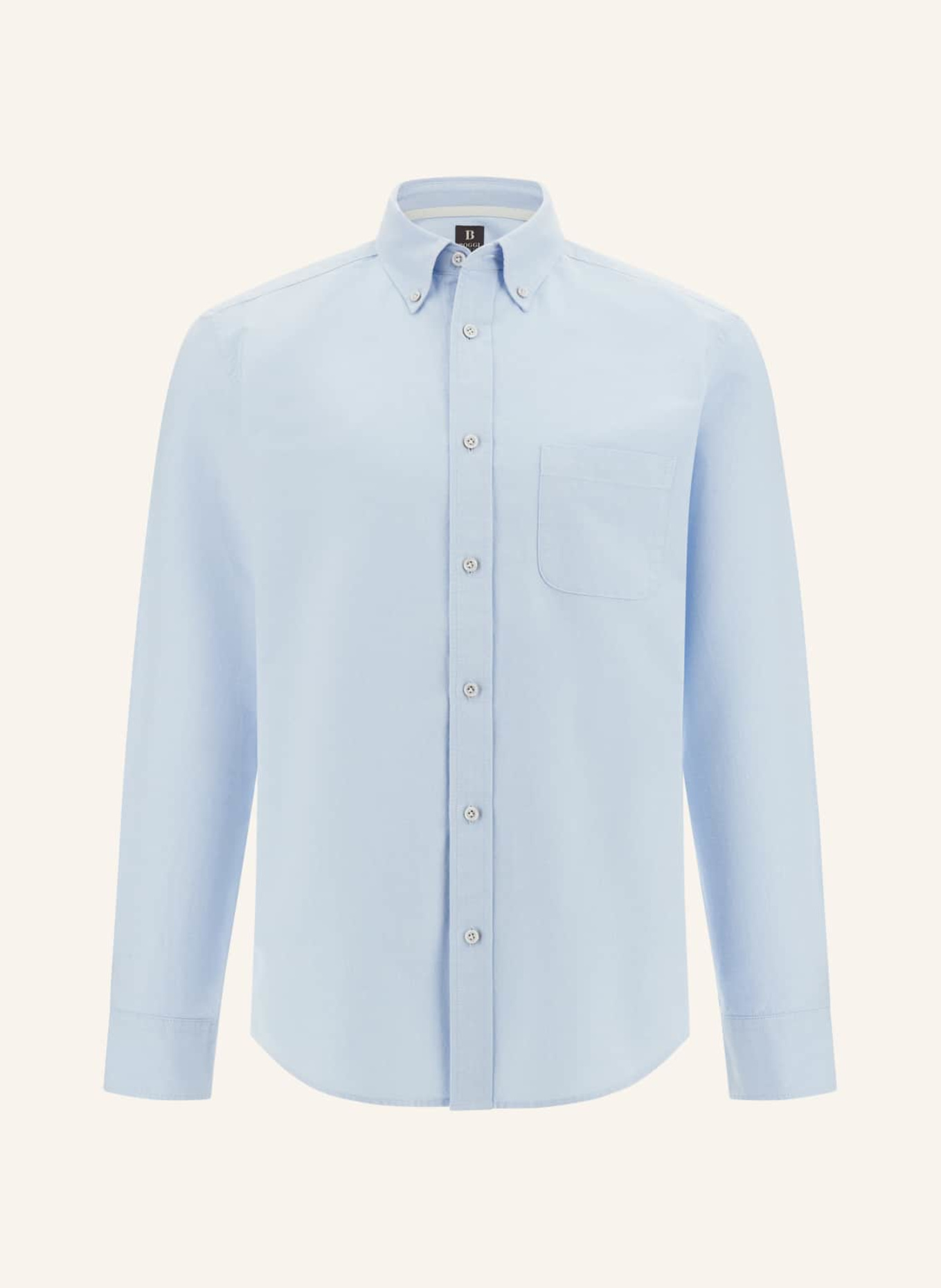BOGGI MILANO Oxfordhemd Regular Fit: HELLBLAU
