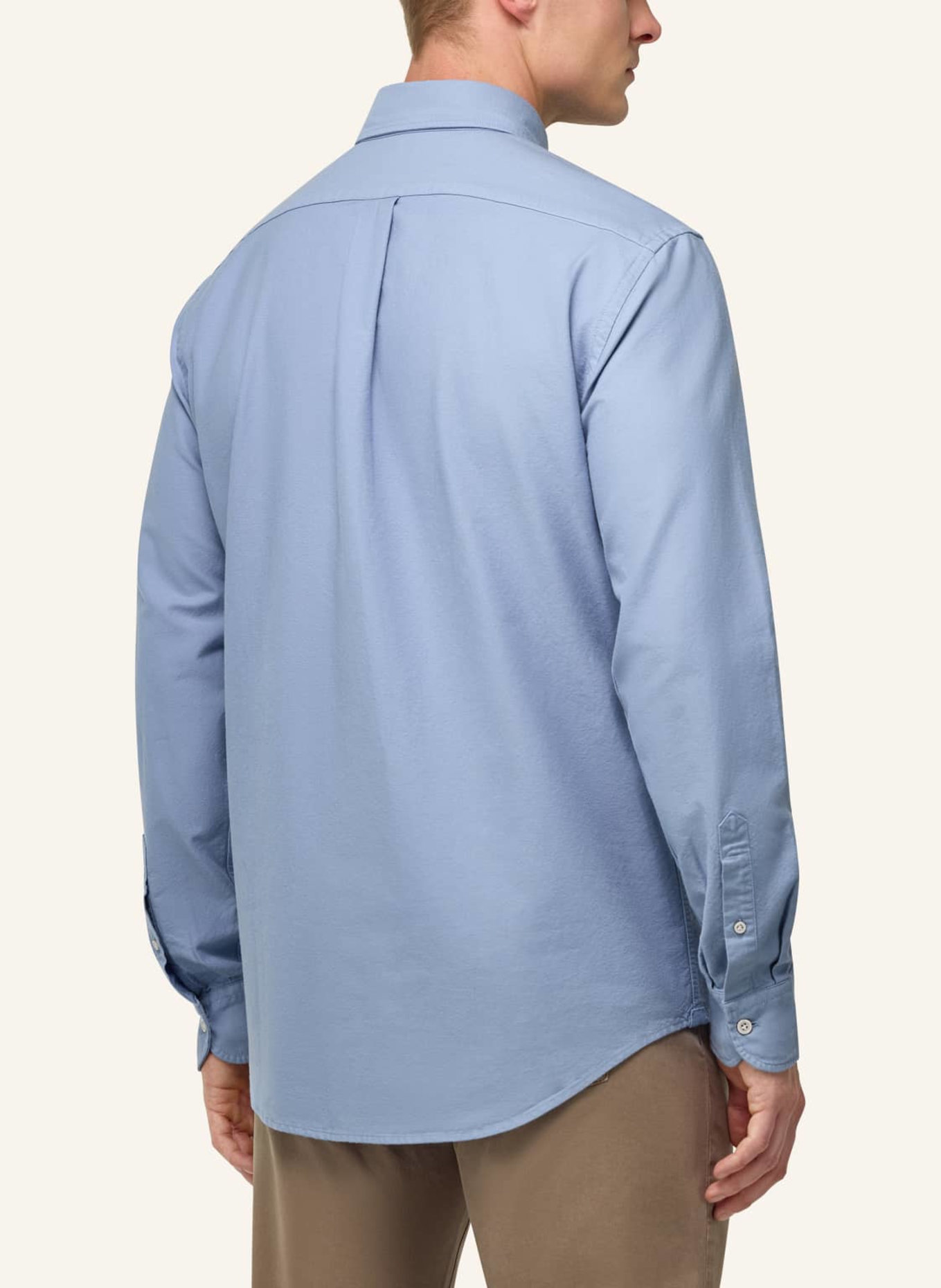 BOGGI MILANO Oxfordhemd Regular Fit: HELLBLAU