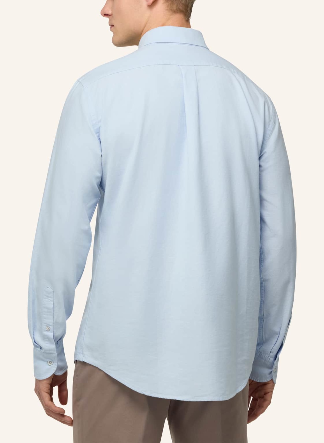 BOGGI MILANO Oxfordhemd Regular Fit: HELLBLAU